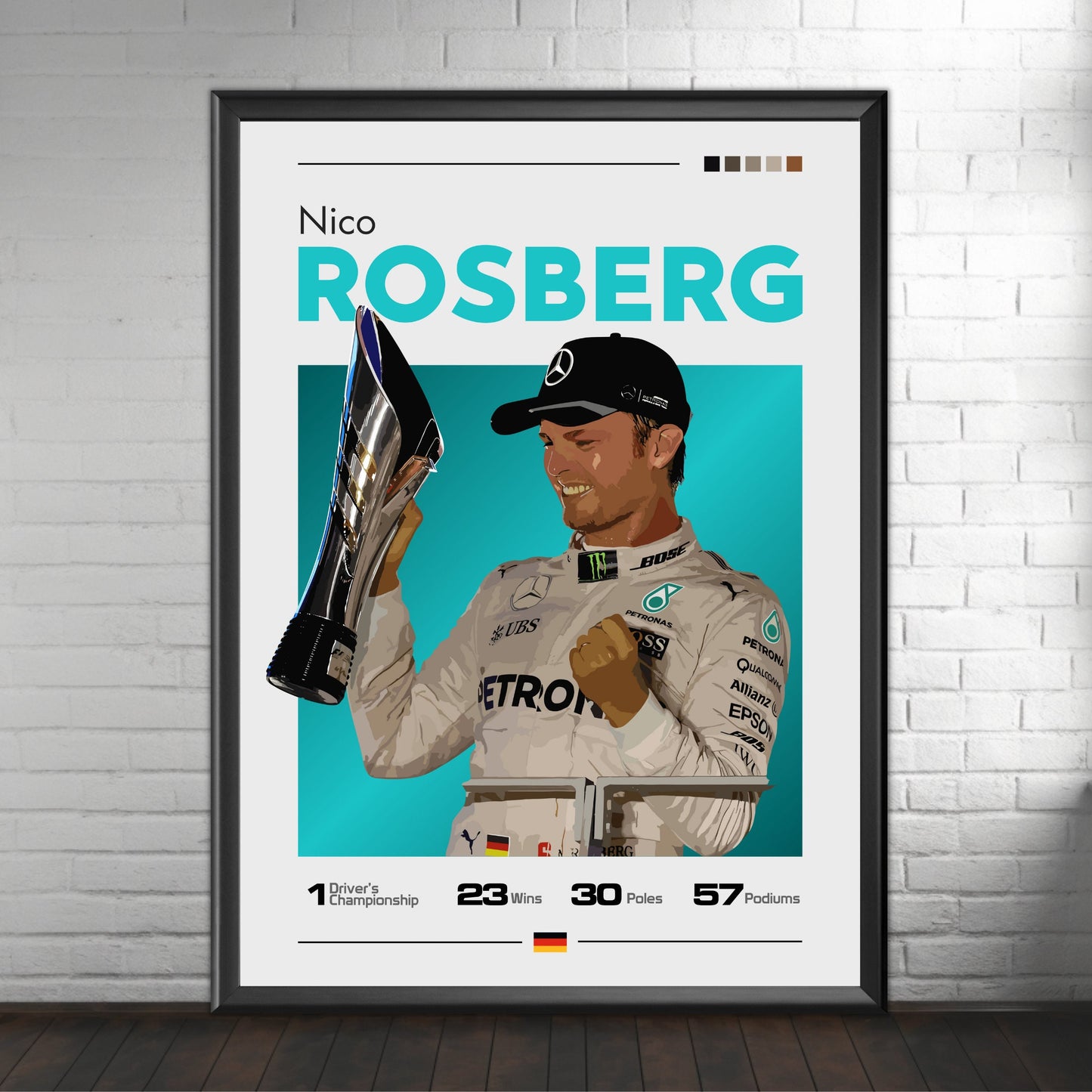 Nico Rosberg Print, F1