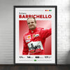 Rubens Barrichello Print, F1 Print, Rubens Barrichello Poster, F1 Poster, Formula 1 Print, Formula 1 Poster, Brawn GP, Scuderia Ferrari