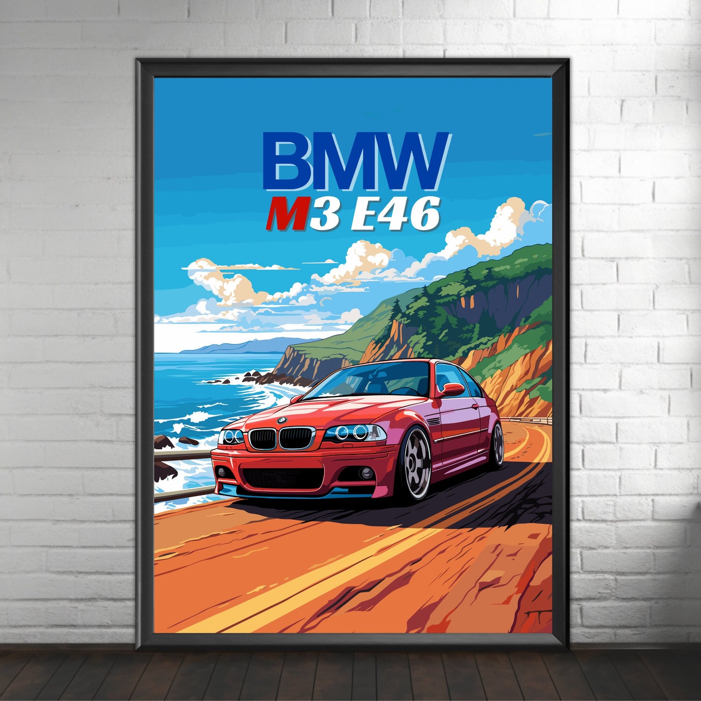 BMW M3 E46 Print, 2000s Car