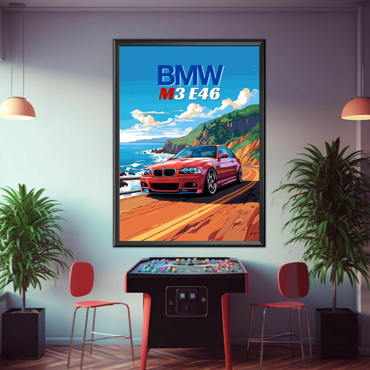 BMW M3 E46 Print, 2000s Car