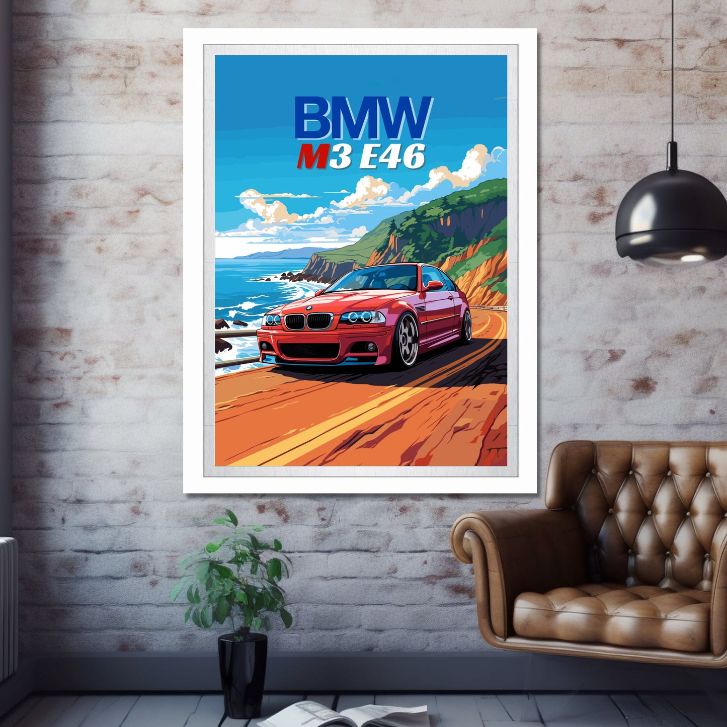 BMW M3 E46 Print, 2000s Car