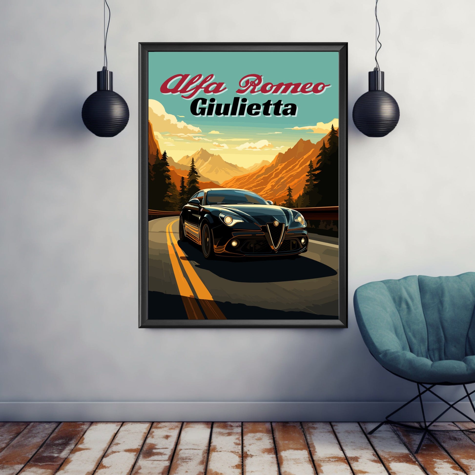 Alfa Romeo Giulietta Classic Car Print