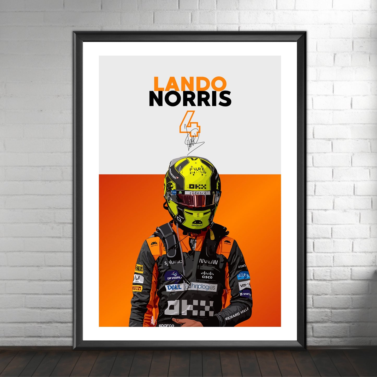 Lando Norris Print, F1 Poster