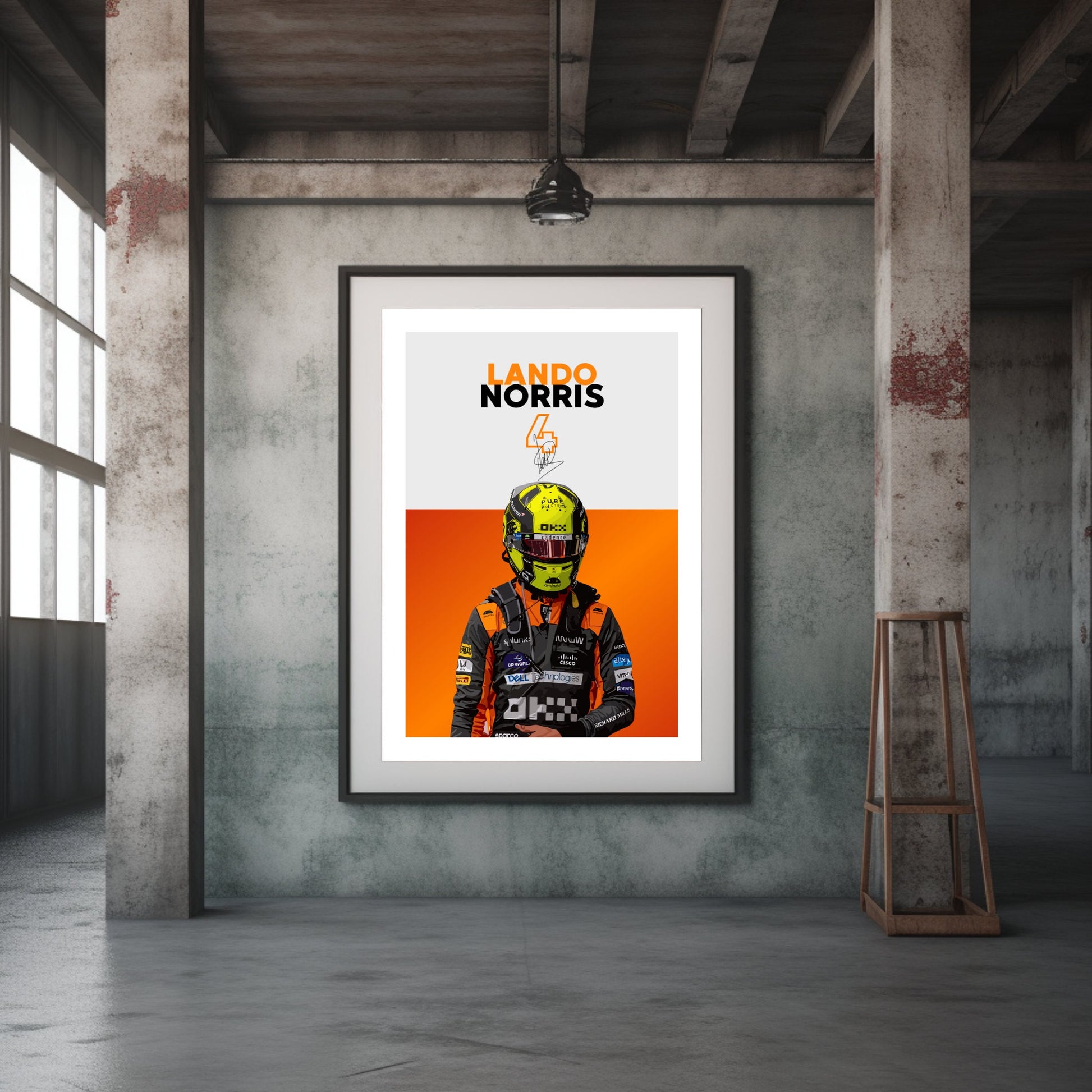 Lando Norris Print, F1 Poster