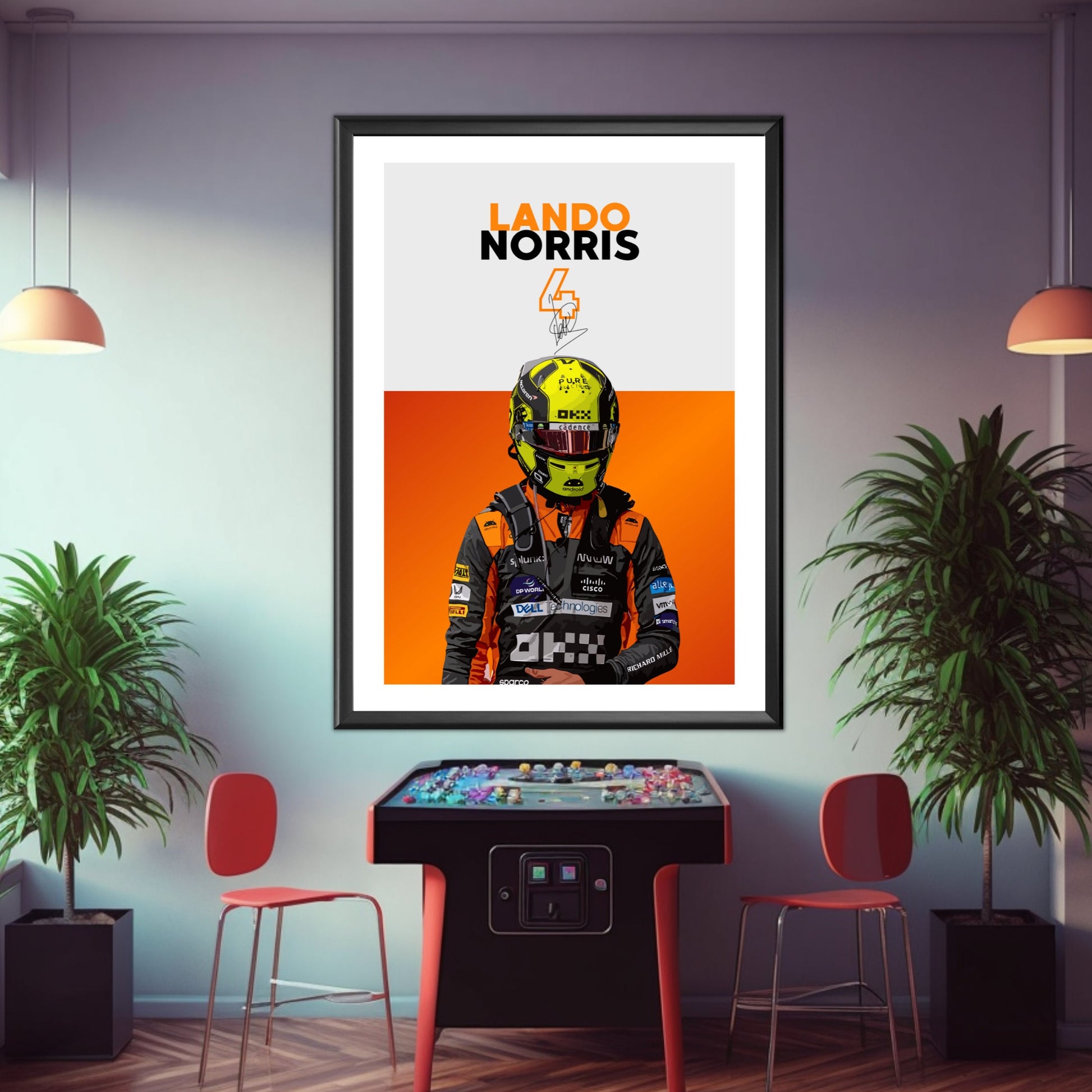 Lando Norris Print, F1 Poster