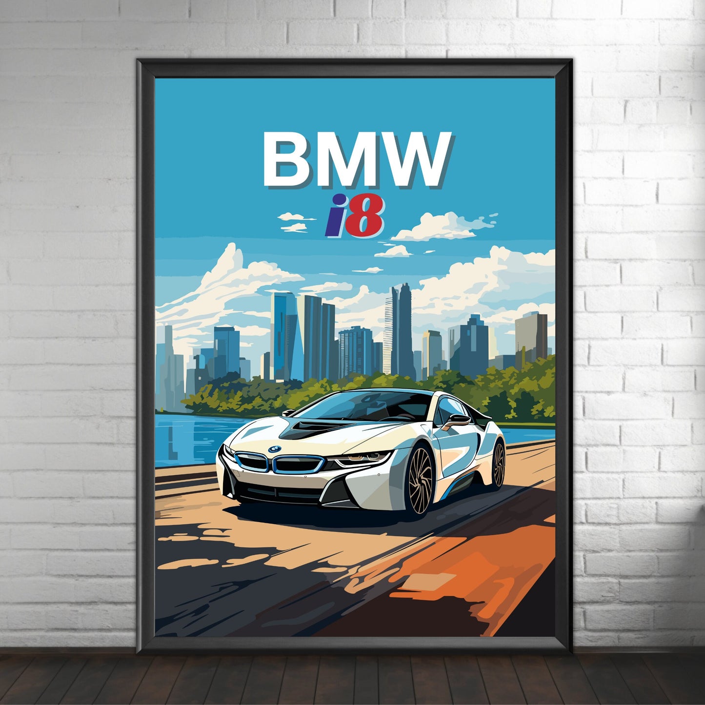 BMW i8 Poster