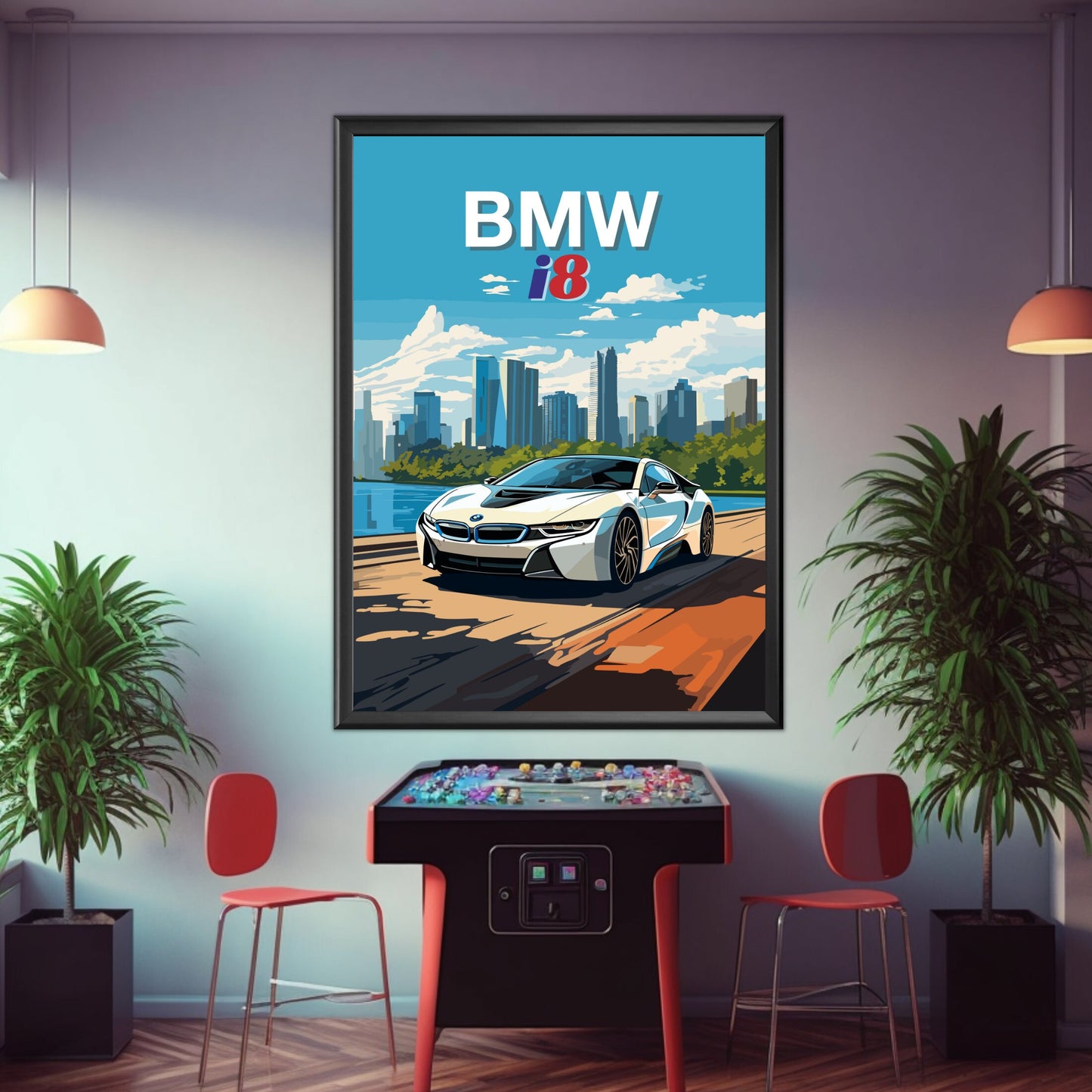 BMW i8 Poster