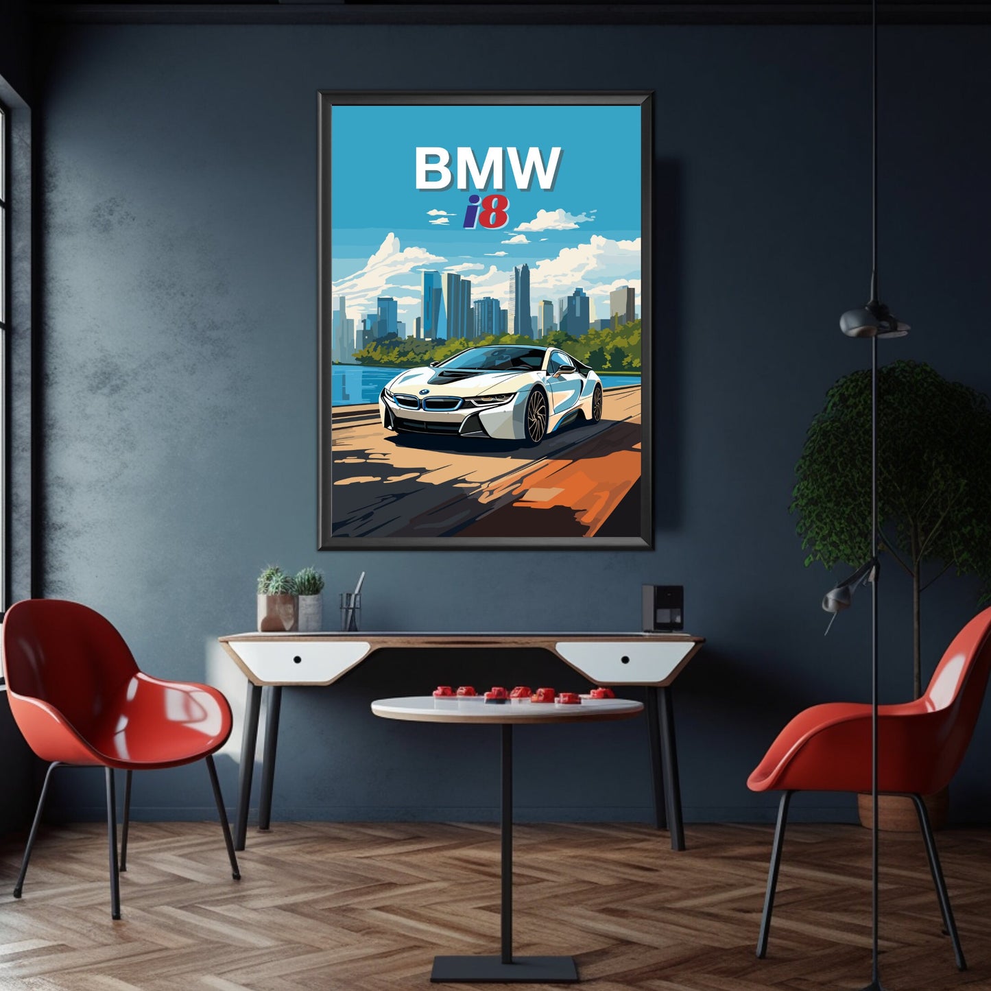 BMW i8 Poster