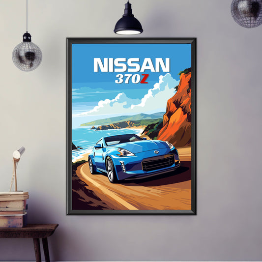 Nissan 370Z Poster, Nissan 370Z Print, 2010s Car Print, Car Print, Car Poster, Car Art, Japanese Car Print, Sports Car Print, Grand Tourer