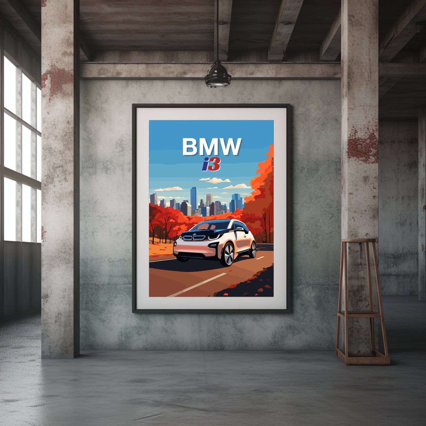 Electric BMW i3 Poster