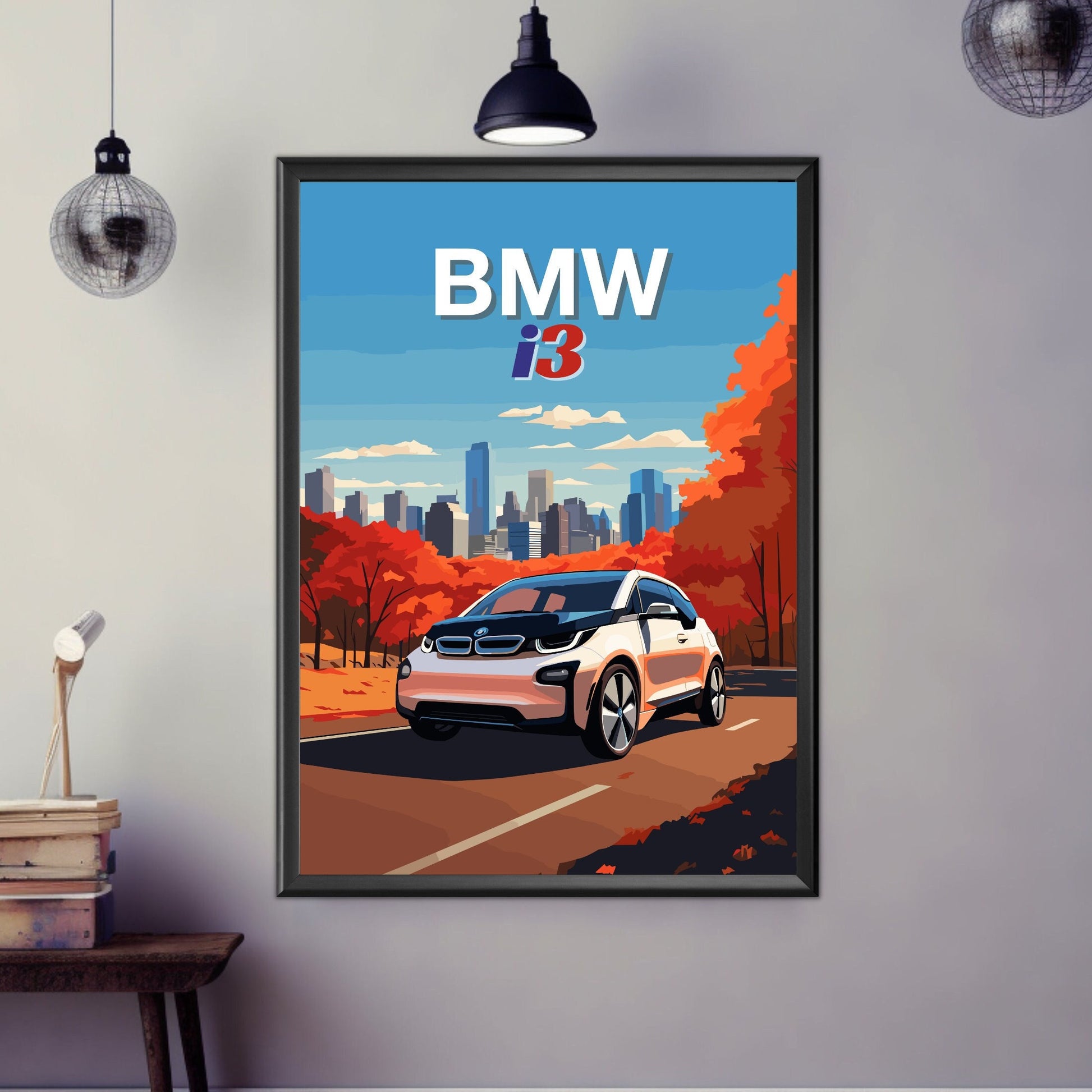 Electric BMW i3 Poster