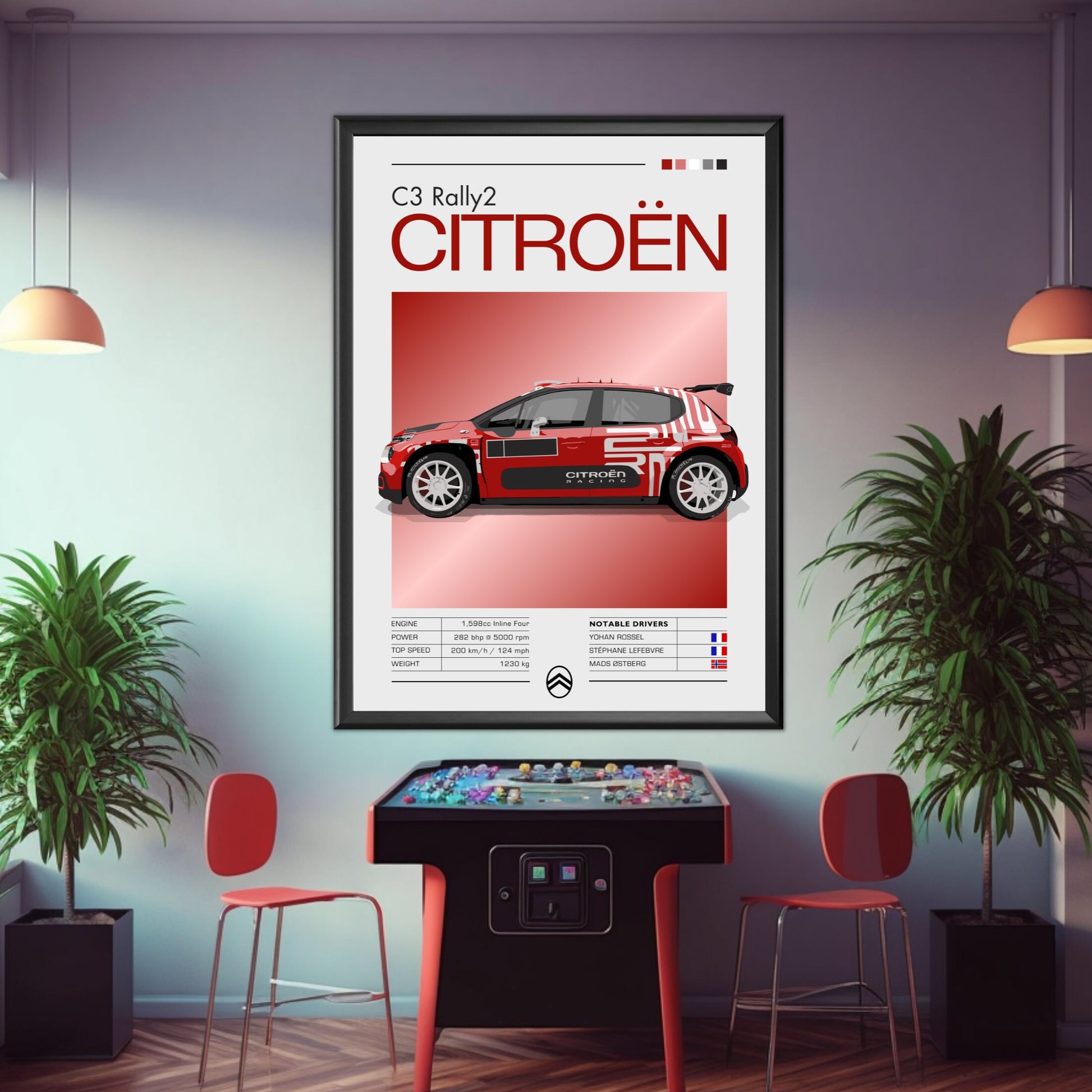 Citroen C3 Rally2 Print