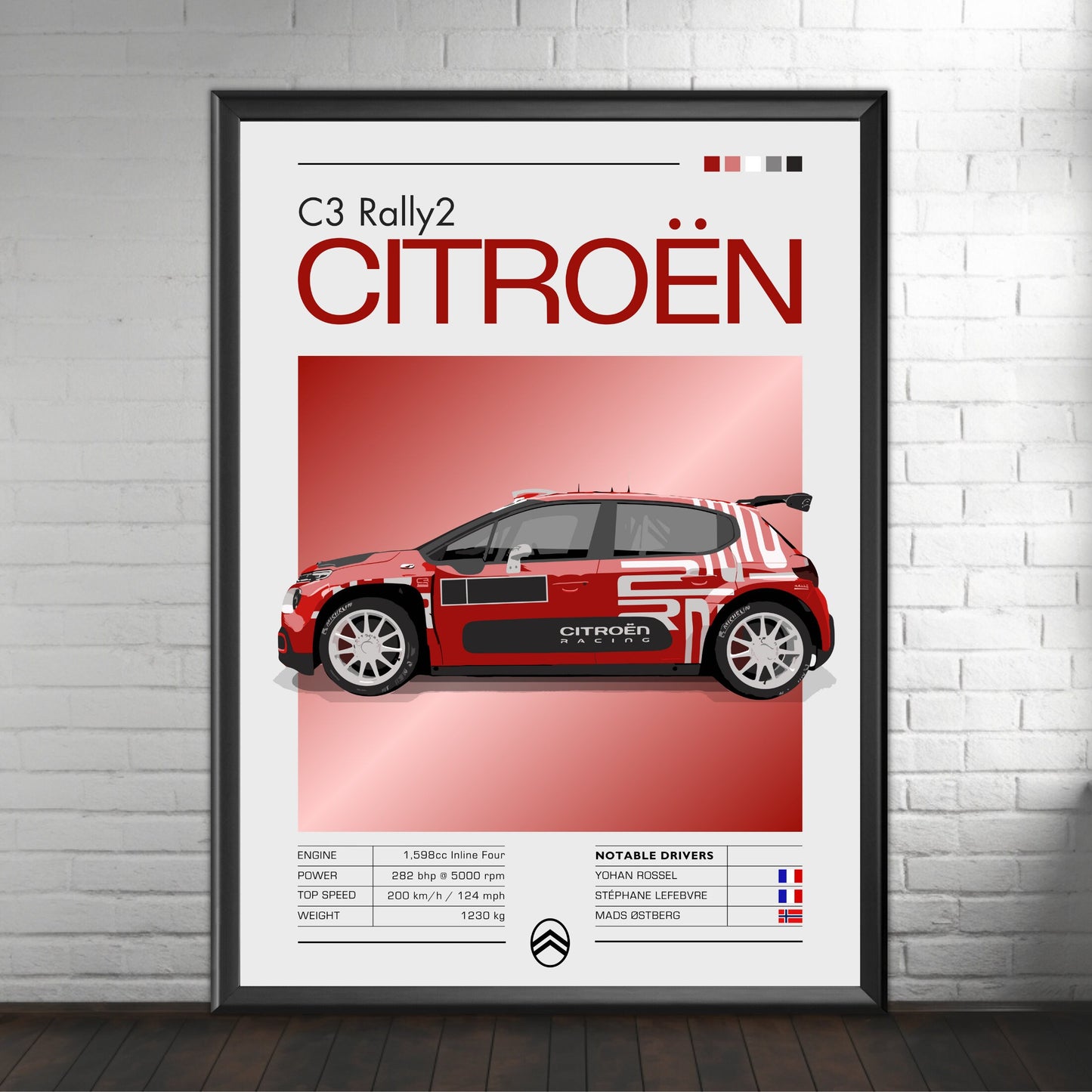 Citroen C3 Rally2 Print