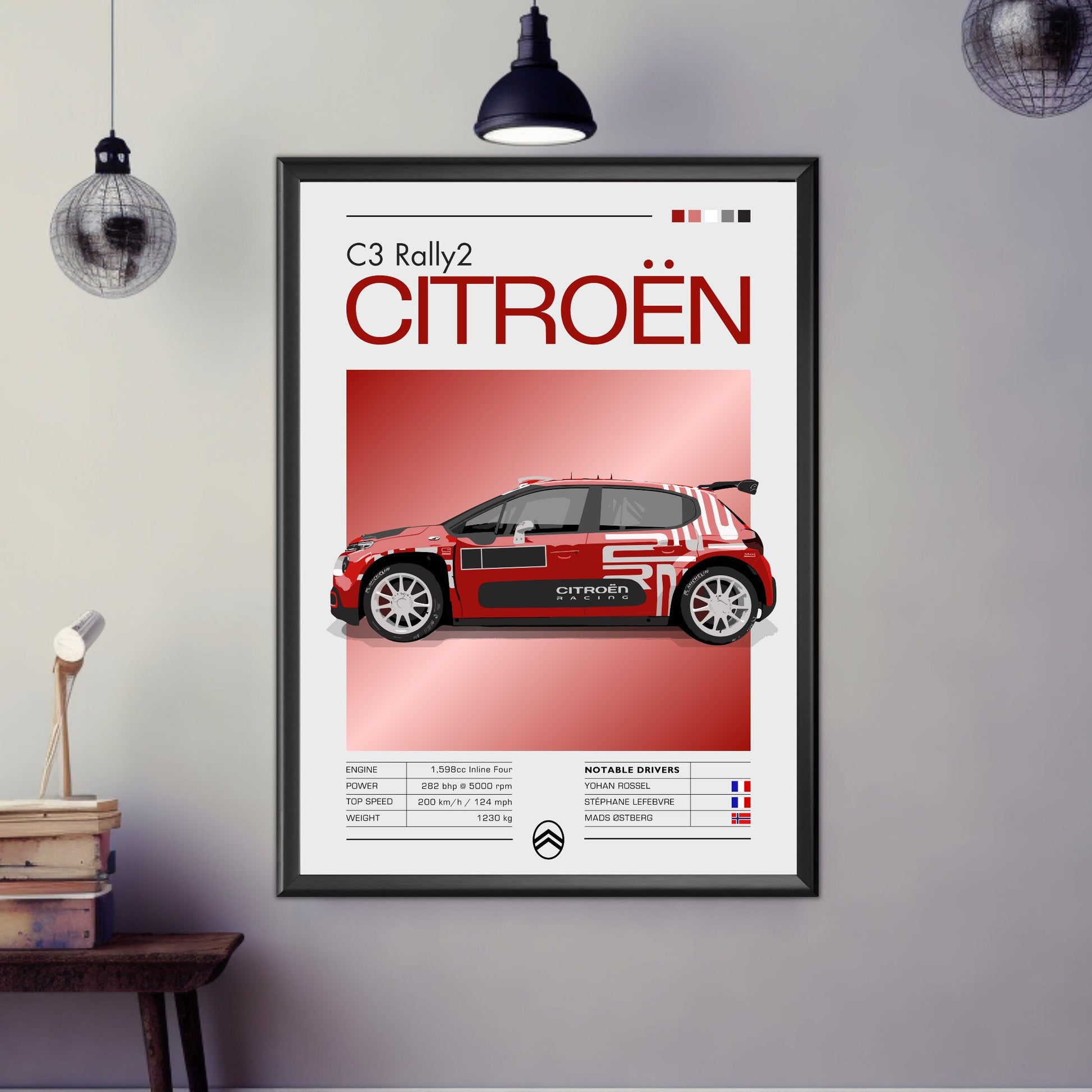 Citroen C3 Rally2 Print