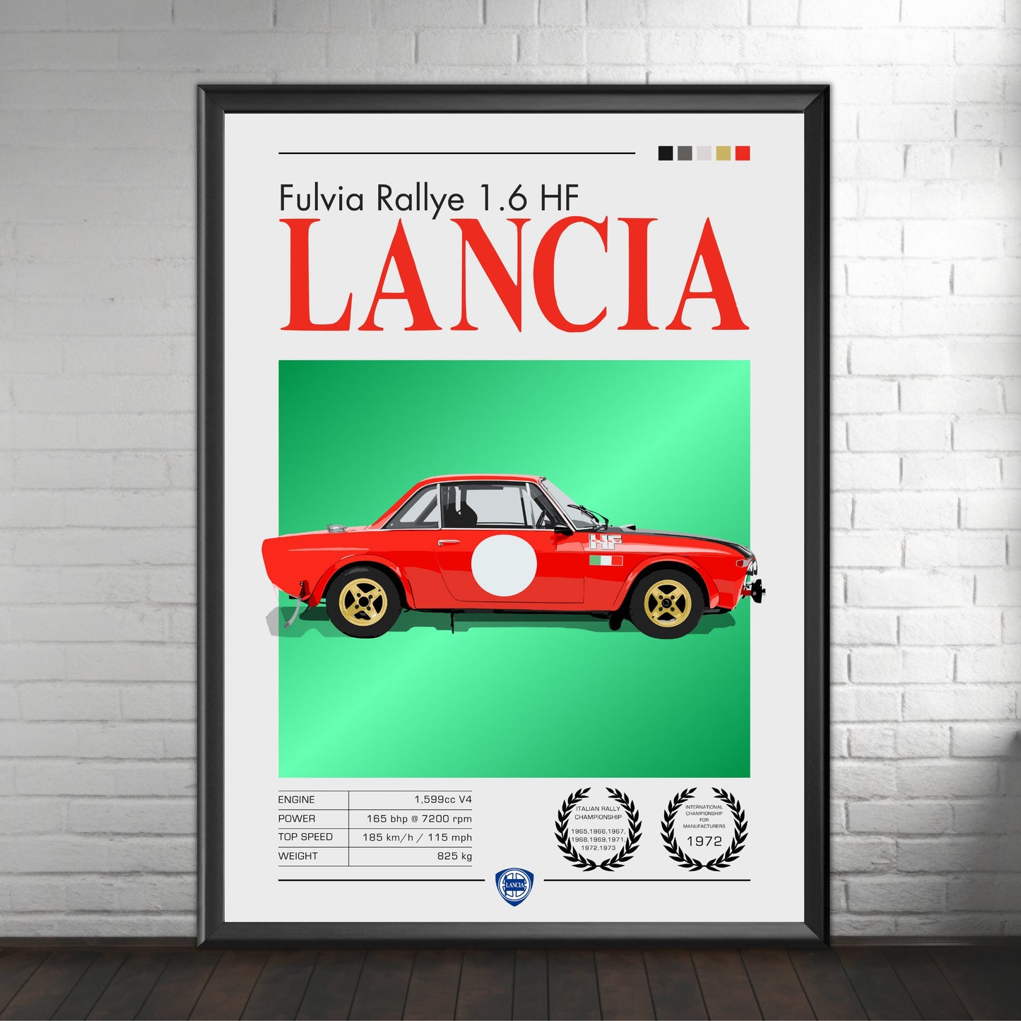 Lancia Fulvia Print