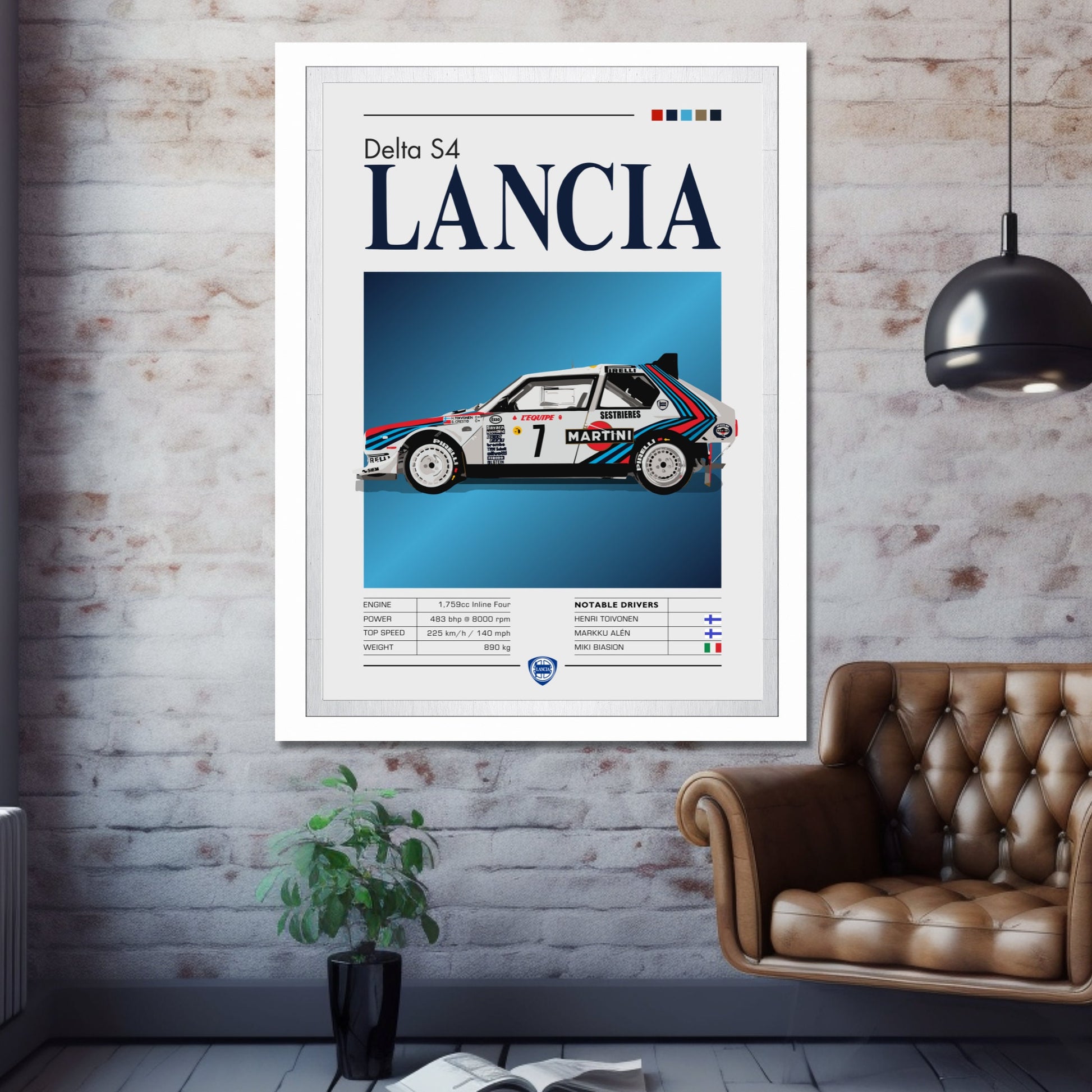 Lancia Delta S4 Poster