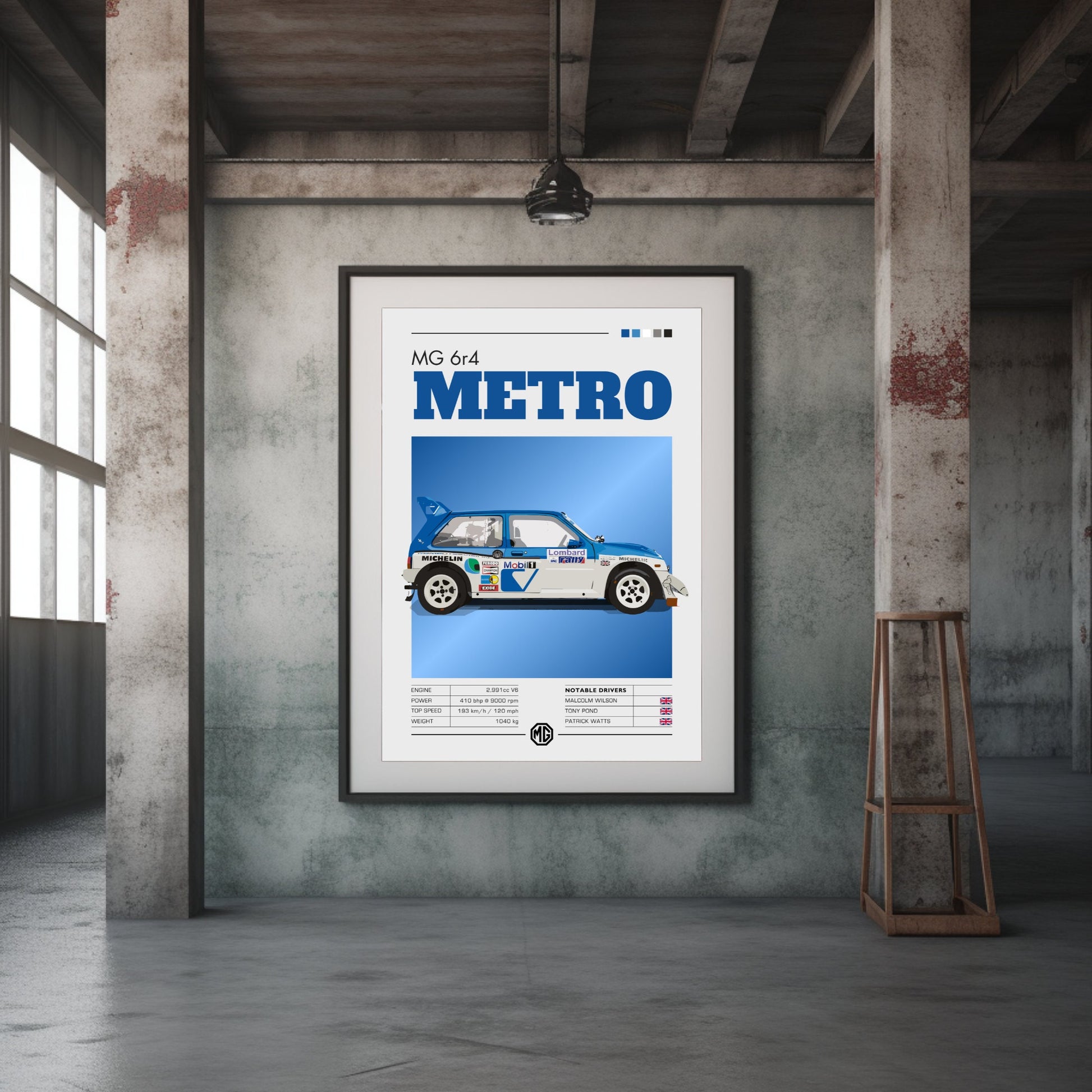 MG Metro 6r4 Poster