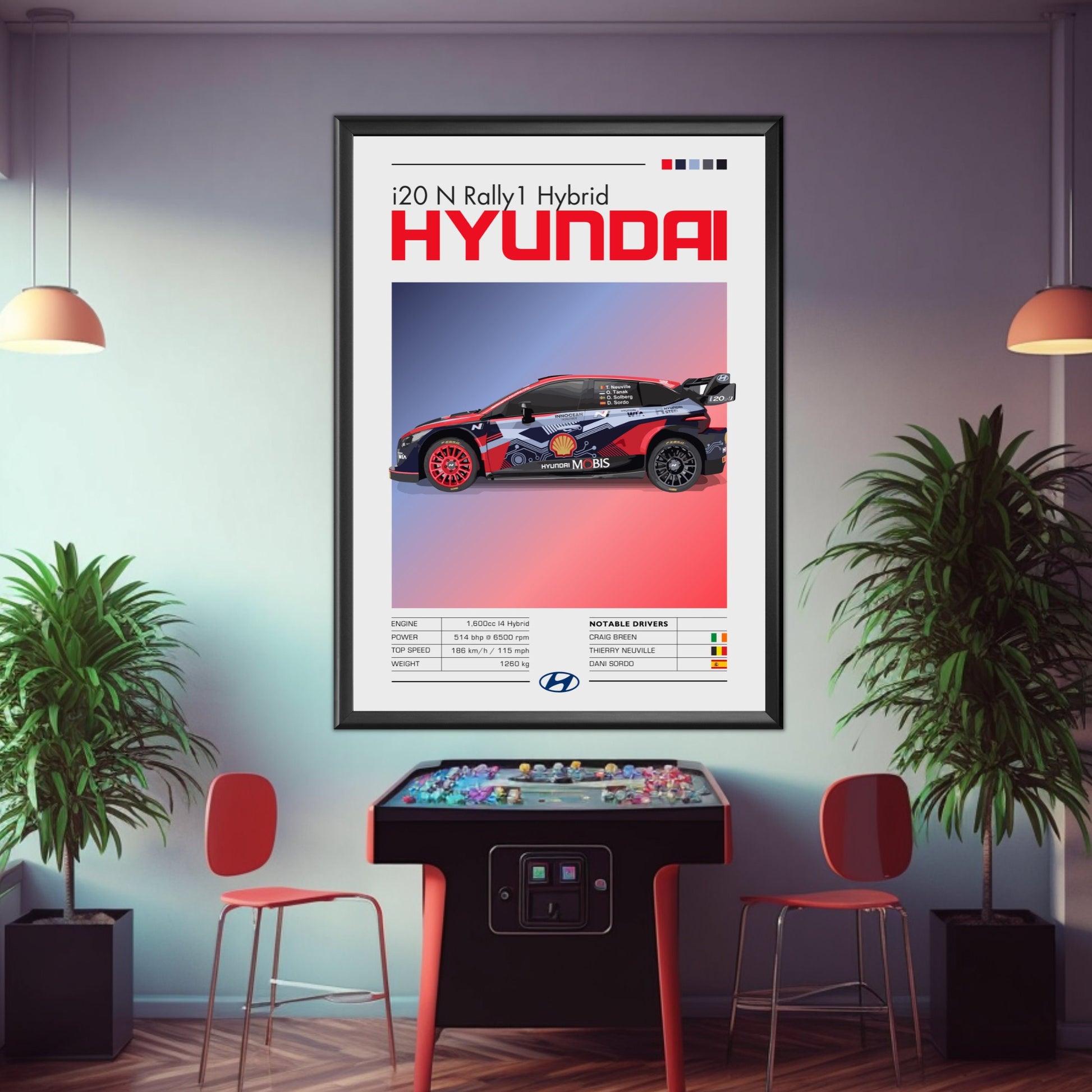 Hyundai i20 N Rally1 Print