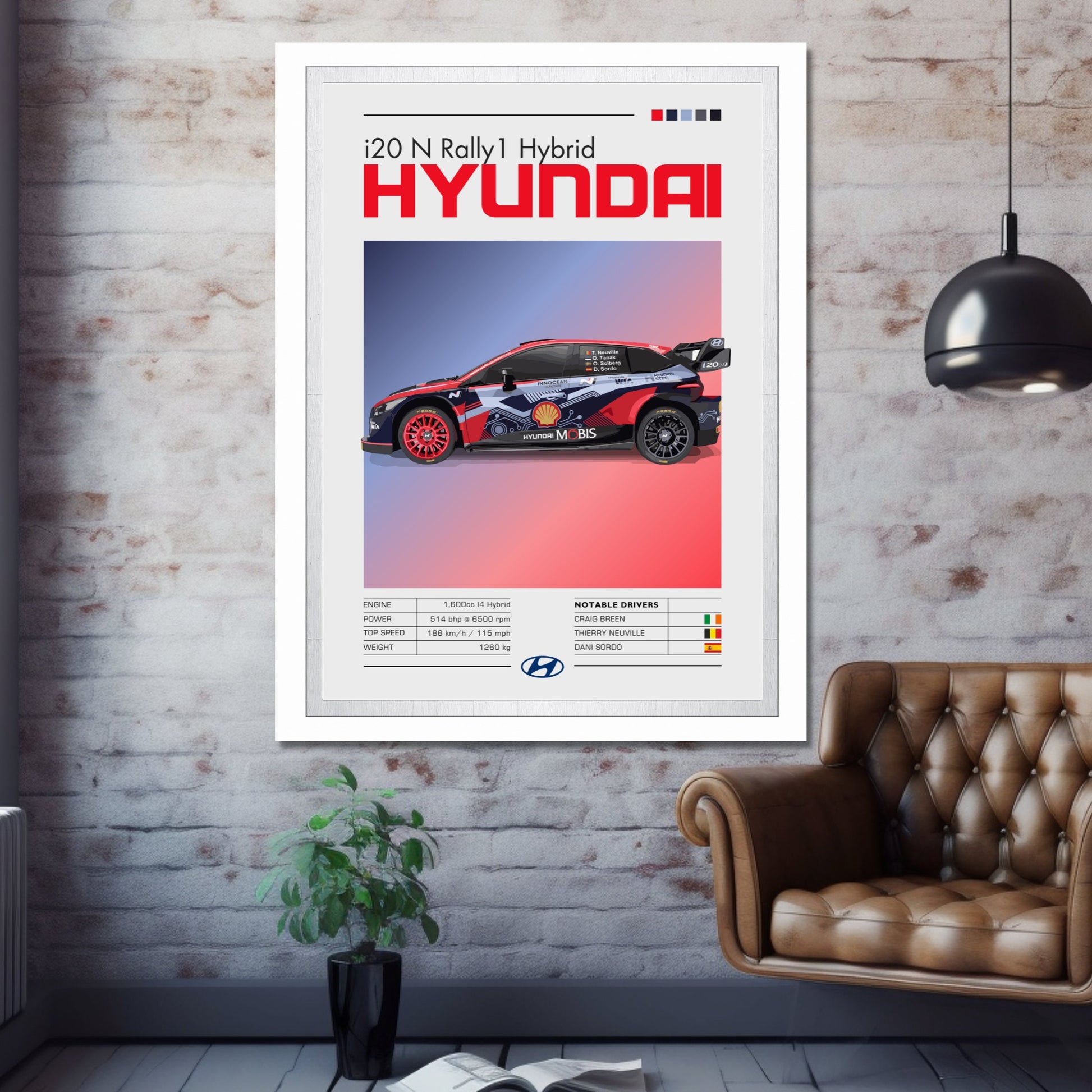 Hyundai i20 N Rally1 Print