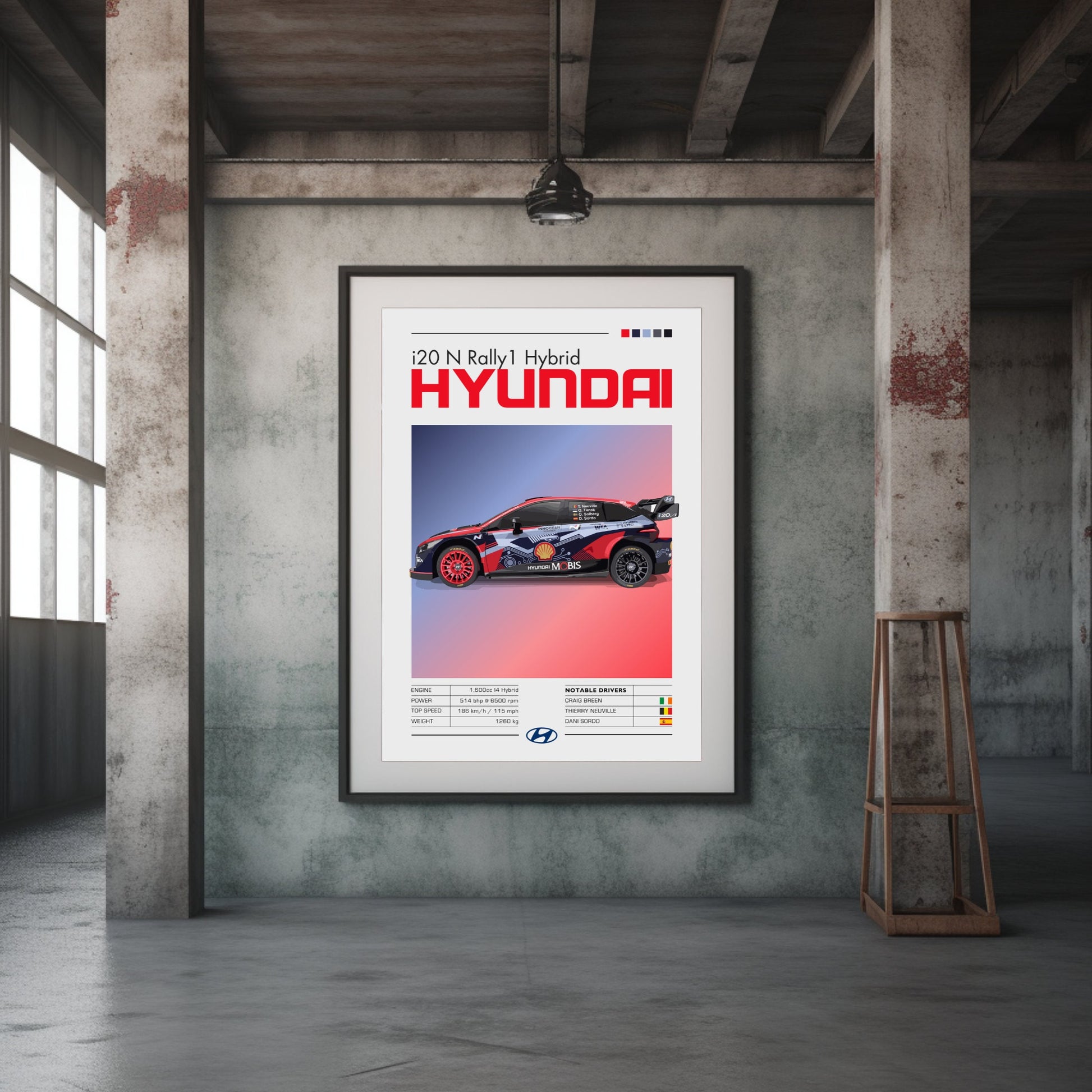 Hyundai i20 N Rally1 Print