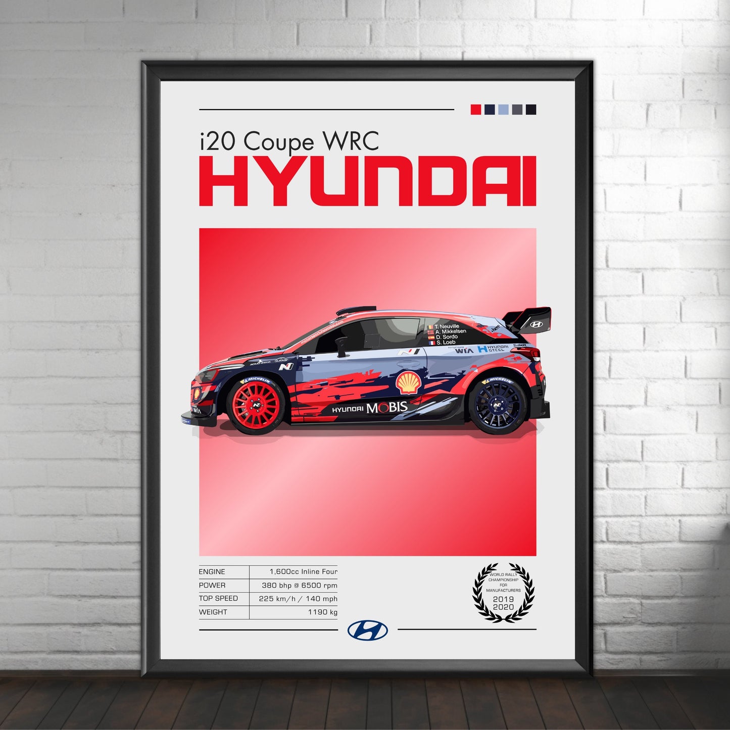 Hyundai i20 Coupe WRC Print