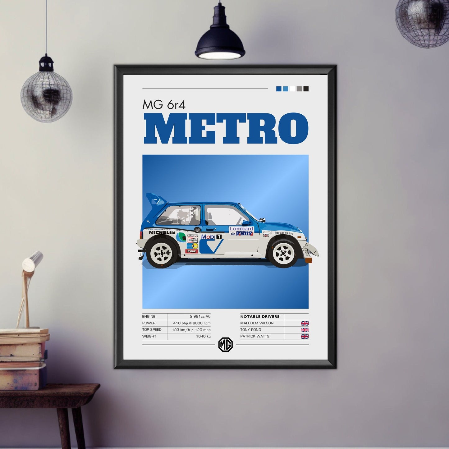 MG Metro 6r4 Poster