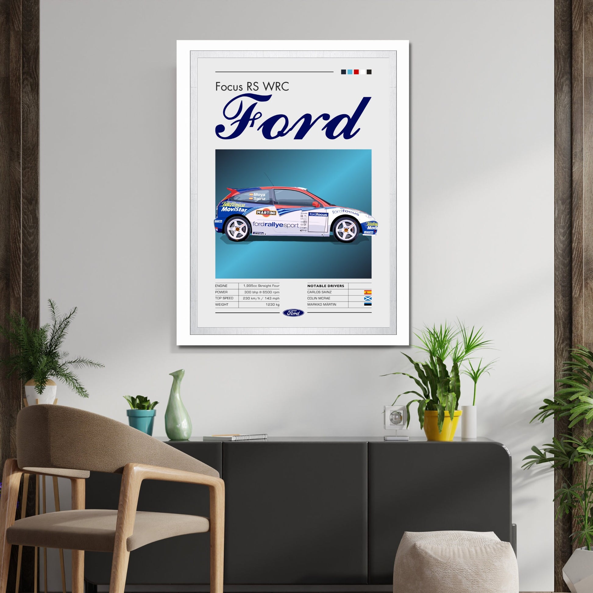 Ford Focus WRC Print, Colin McRae