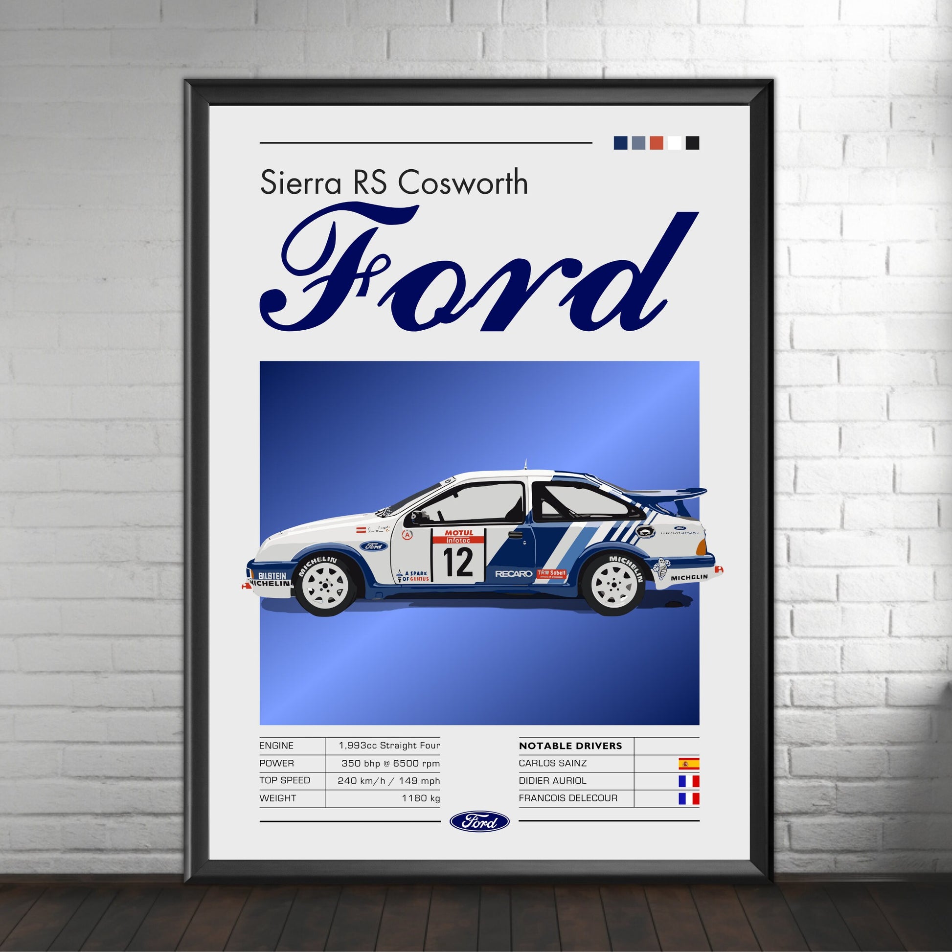 Ford Sierra RS Cosworth Poster