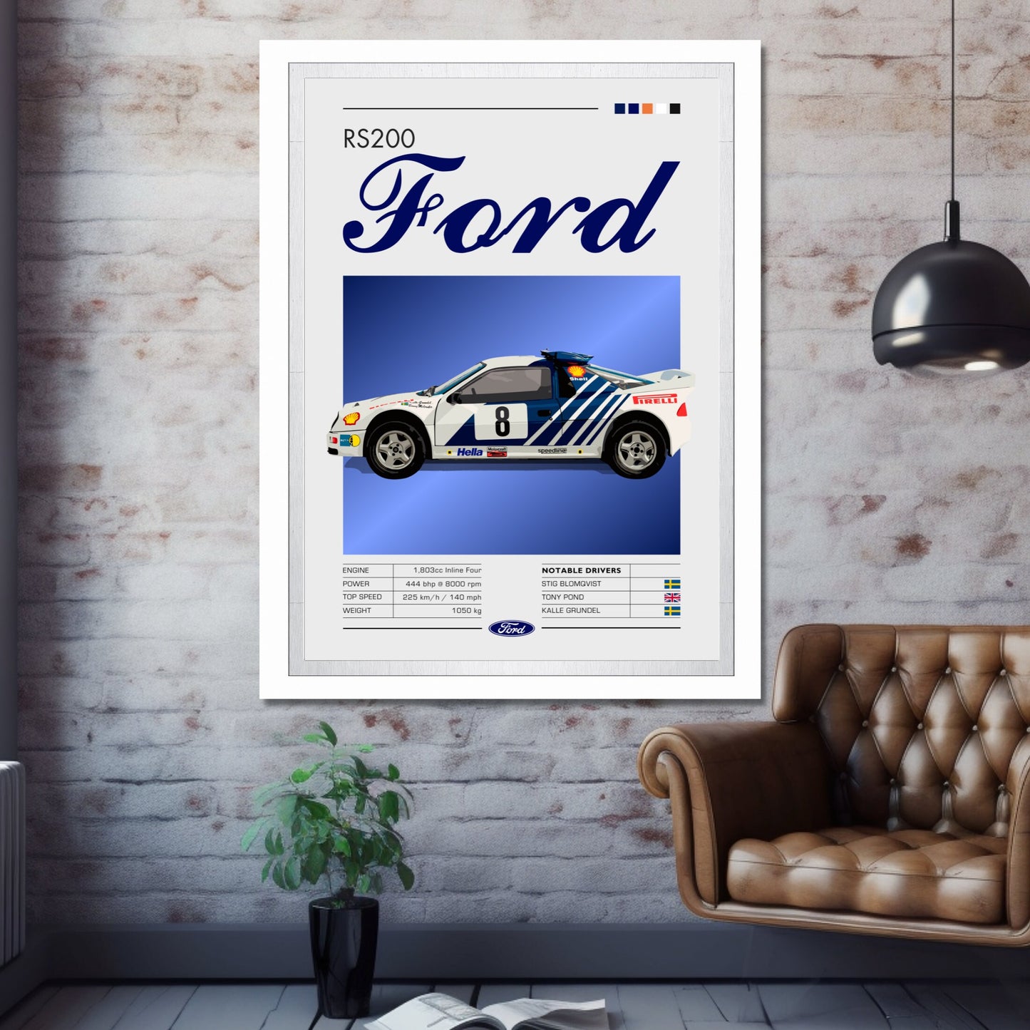 Ford RS200 Print, Ford RS200 Poster