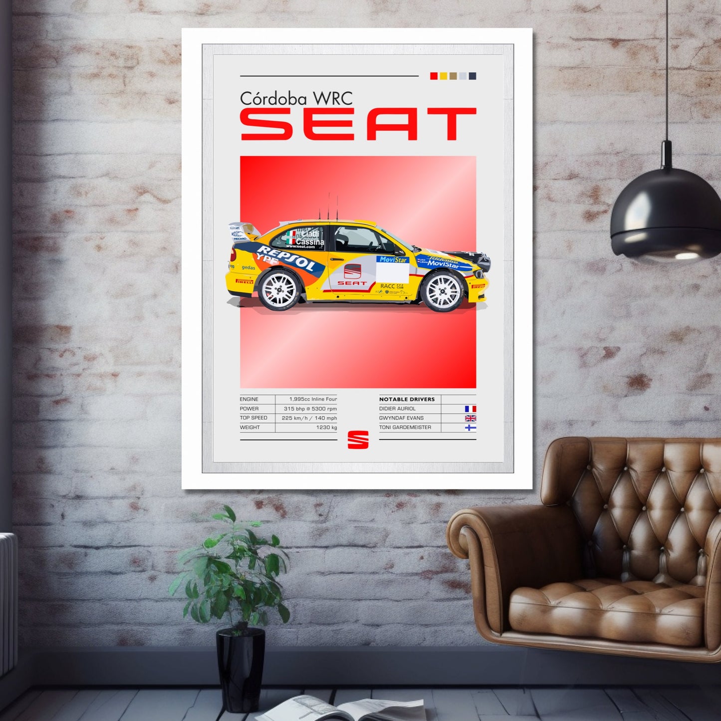 Seat Cordoba WRC Poster