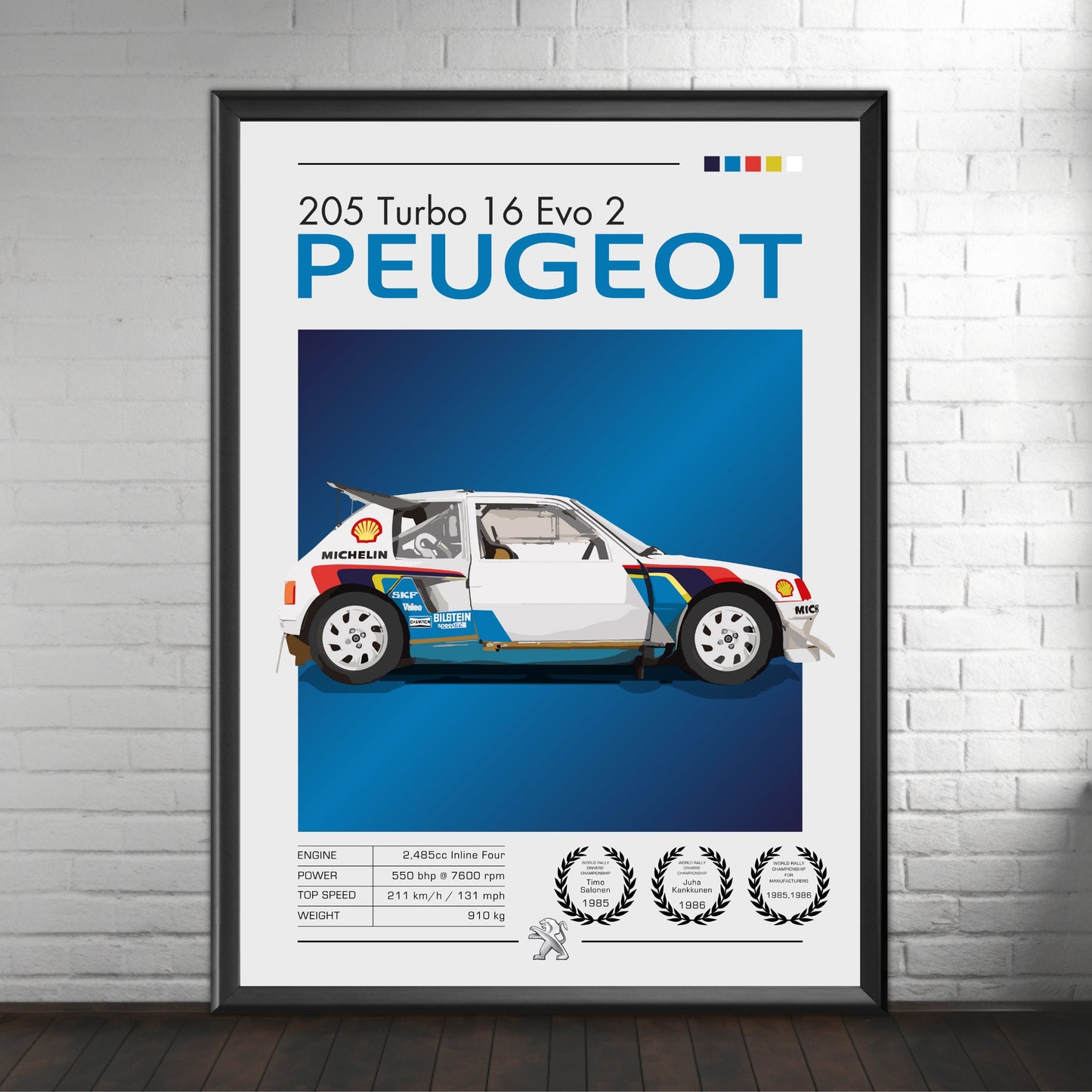 Peugeot 205 T16 Poster