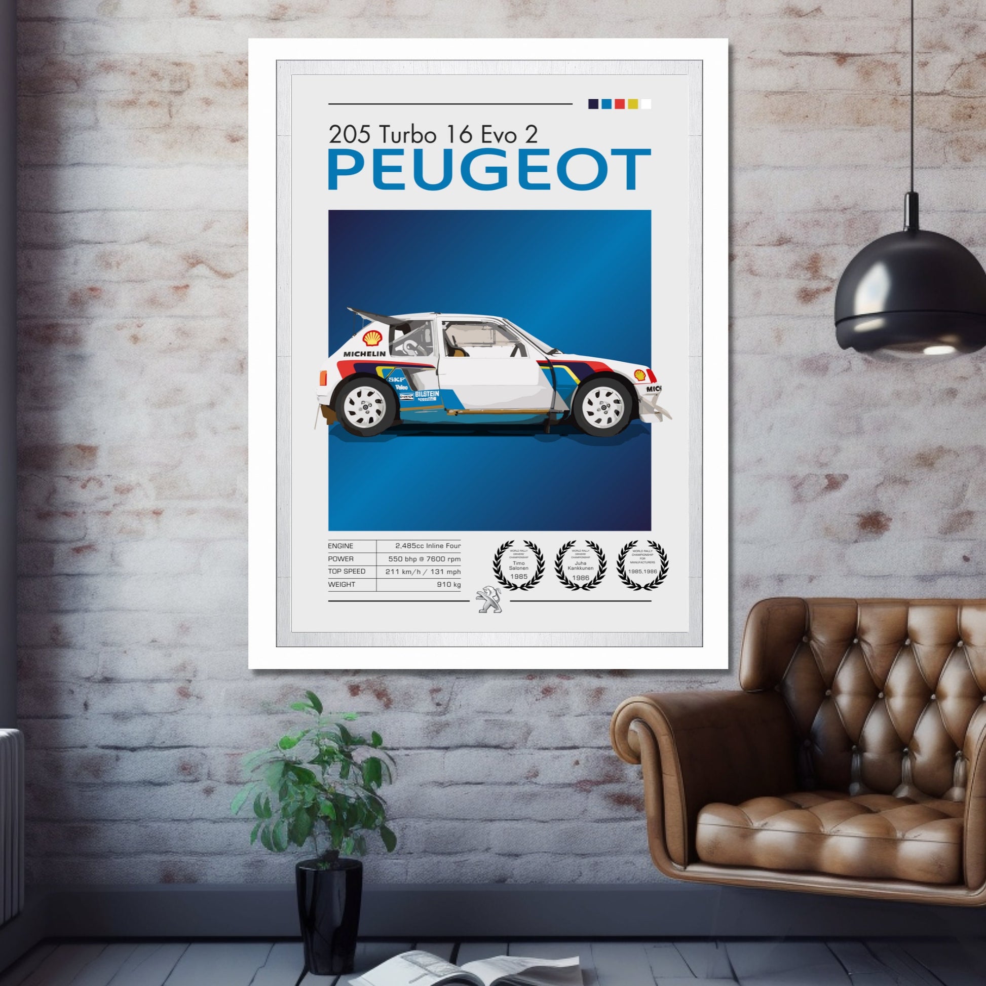 Peugeot 205 T16 Poster