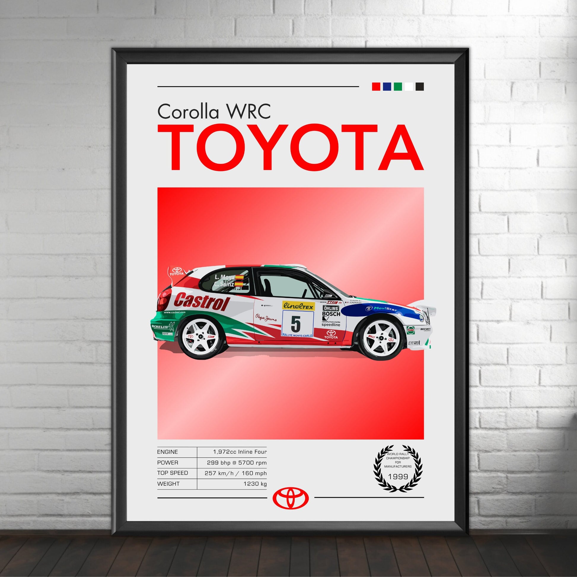 Toyota Corolla WRC Poster