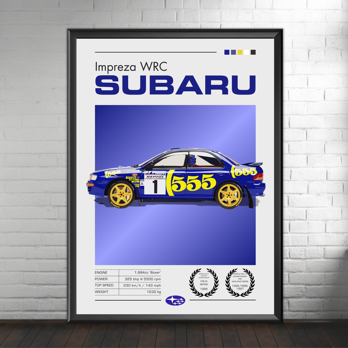 Subaru Impreza WRC Poster