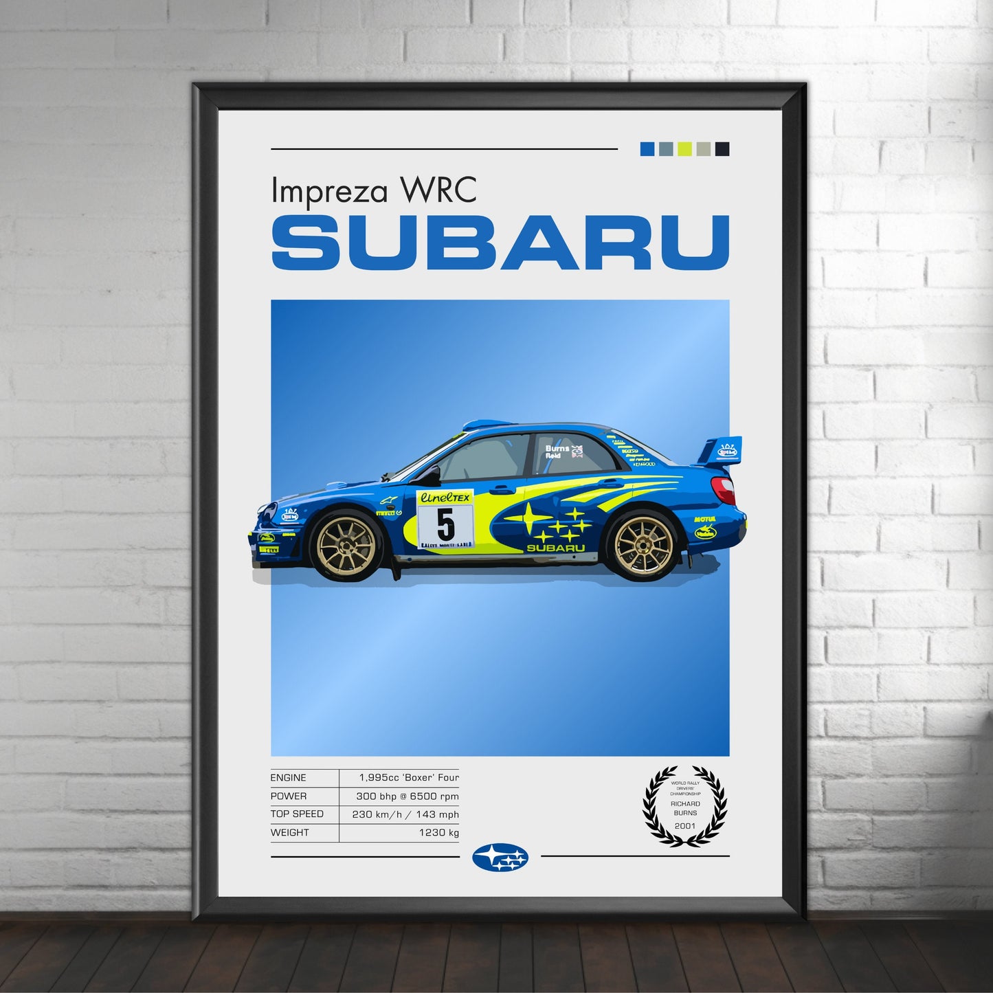 Subaru Impreza WRC Poster