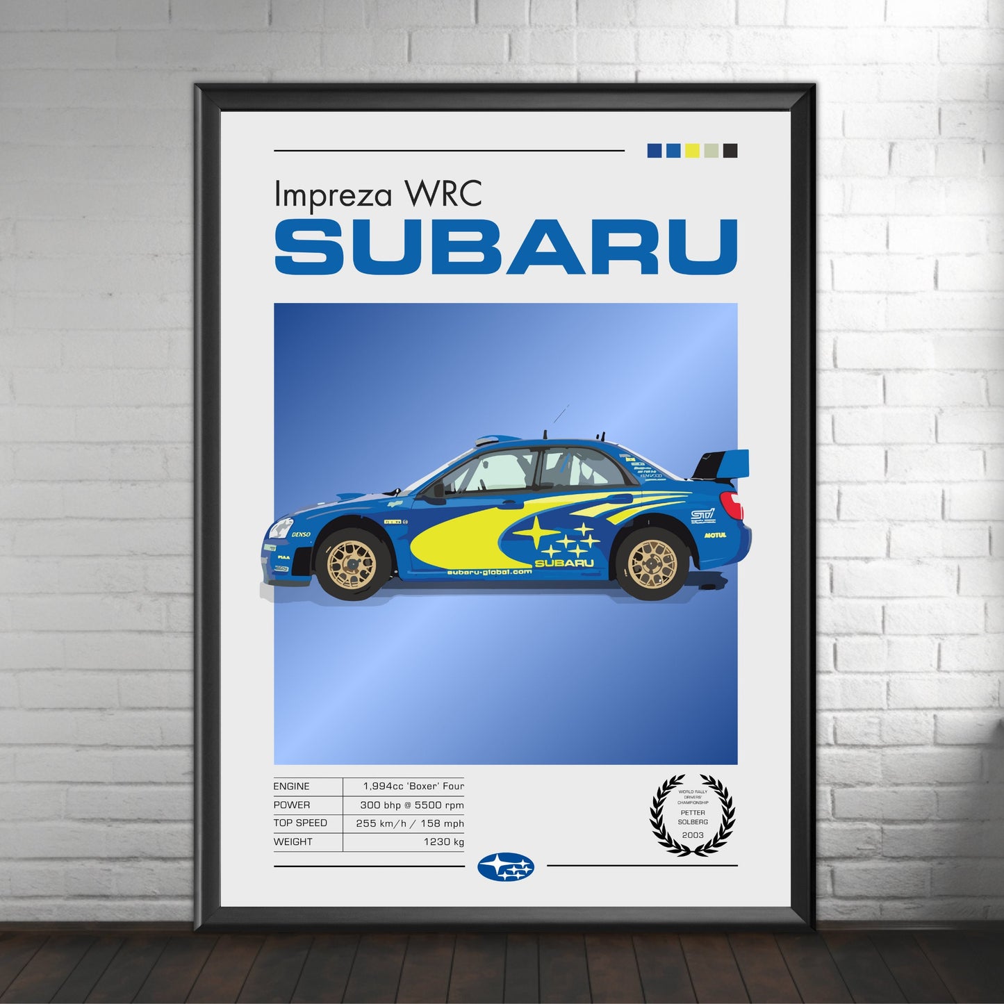 Subaru Impreza WRC Poster