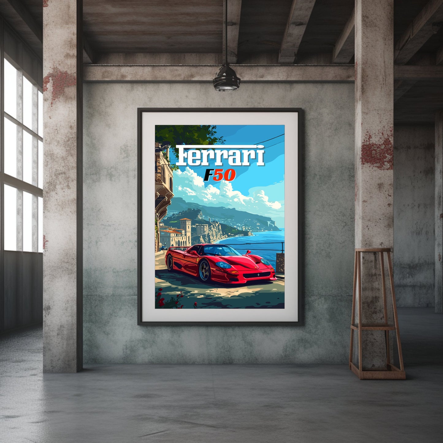 Ferrari F50 Poster