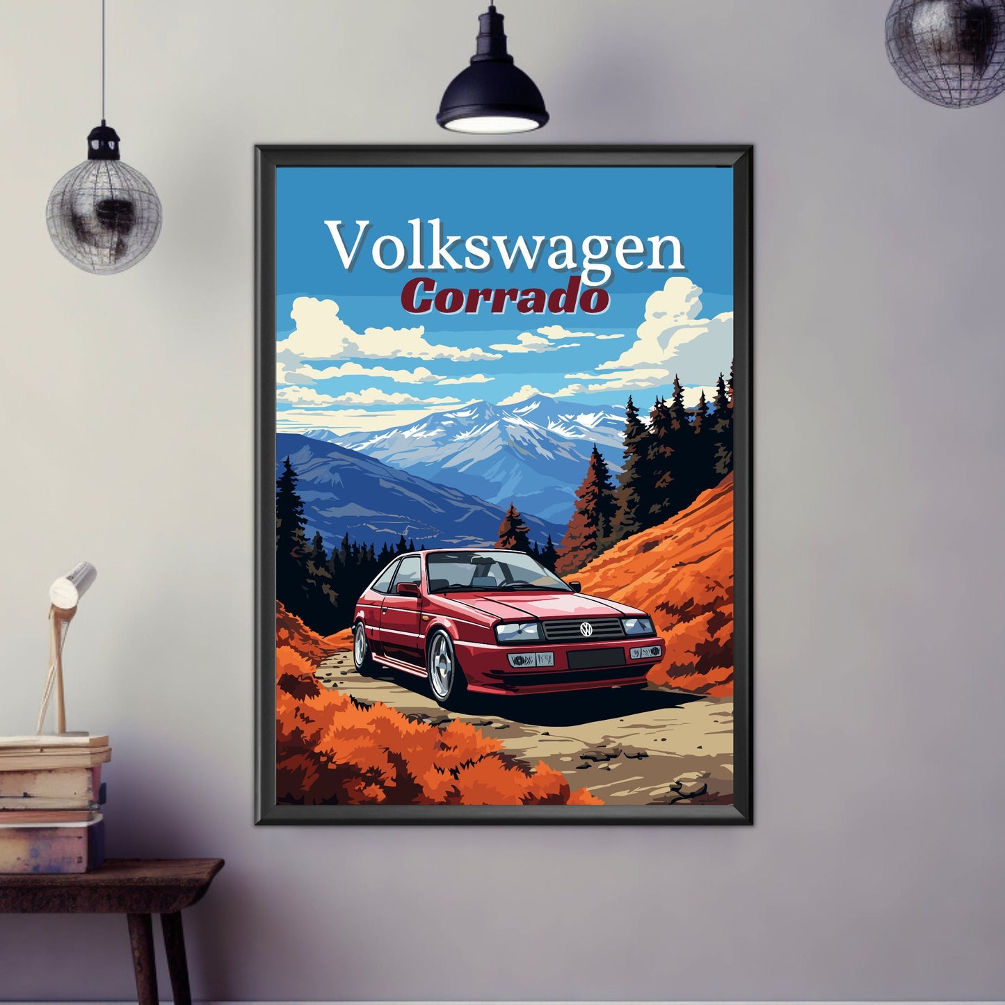 Volkswagen Corrado Print, 1990s Car