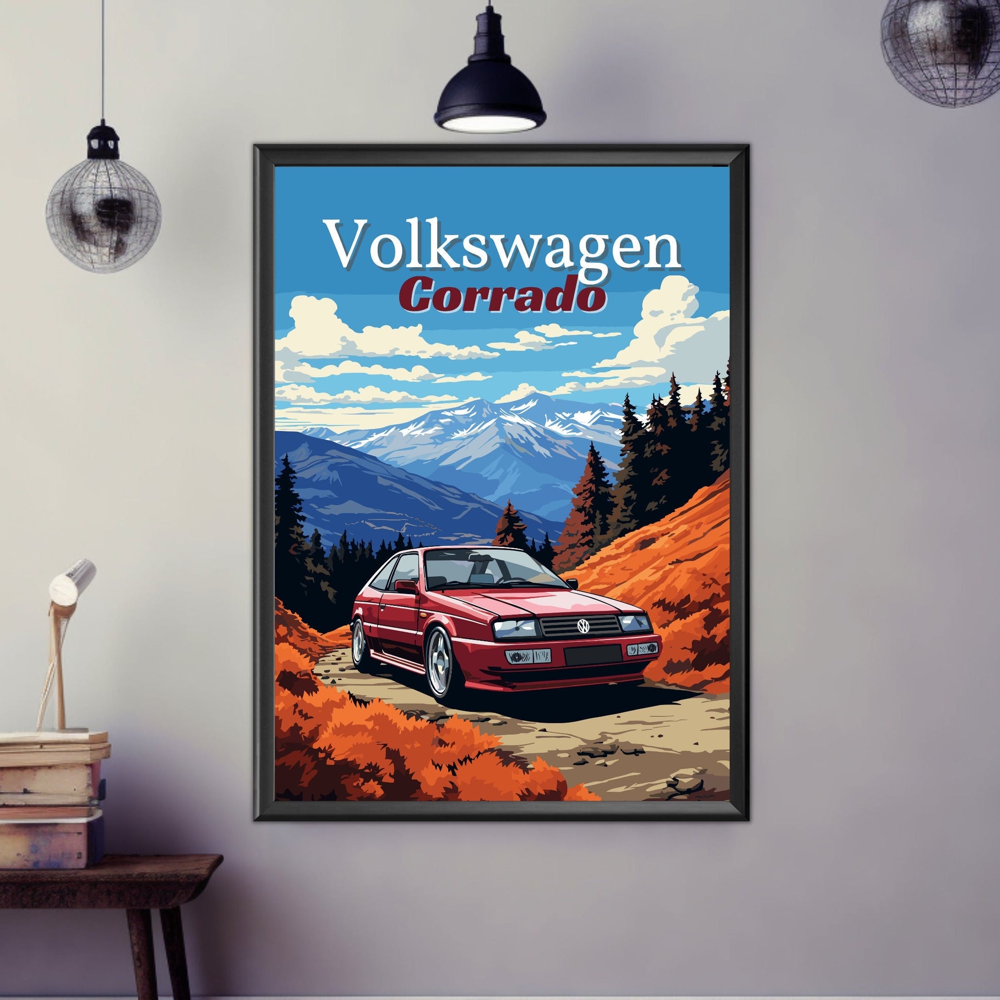 Volkswagen Corrado Print, 1990s Car