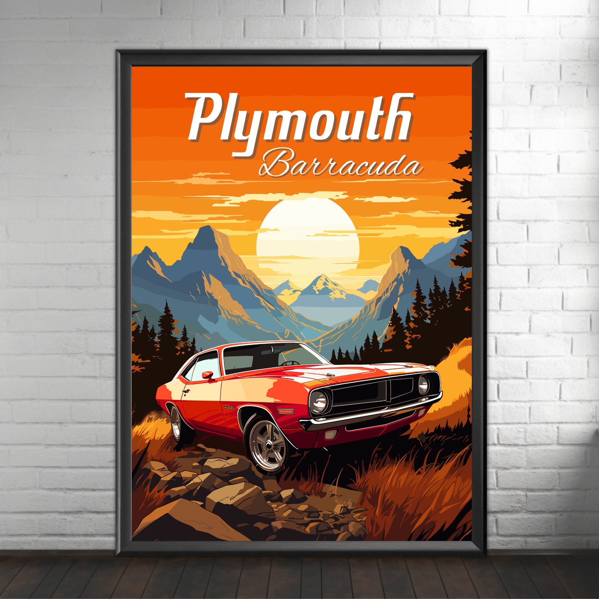 Plymouth Barracuda Poster