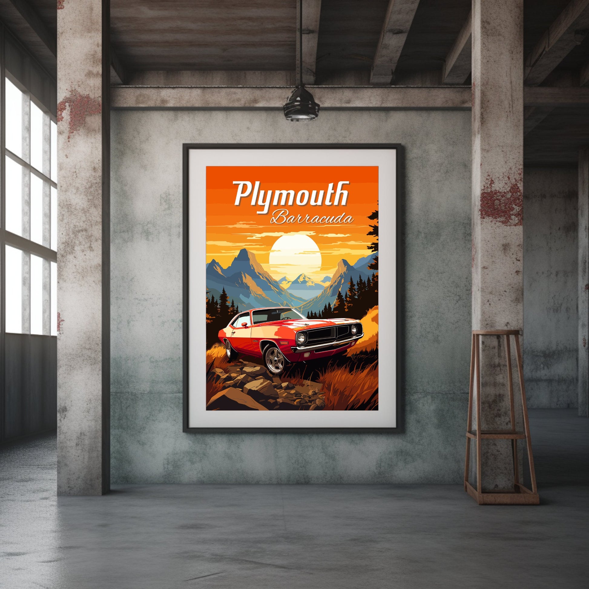 Plymouth Barracuda Poster