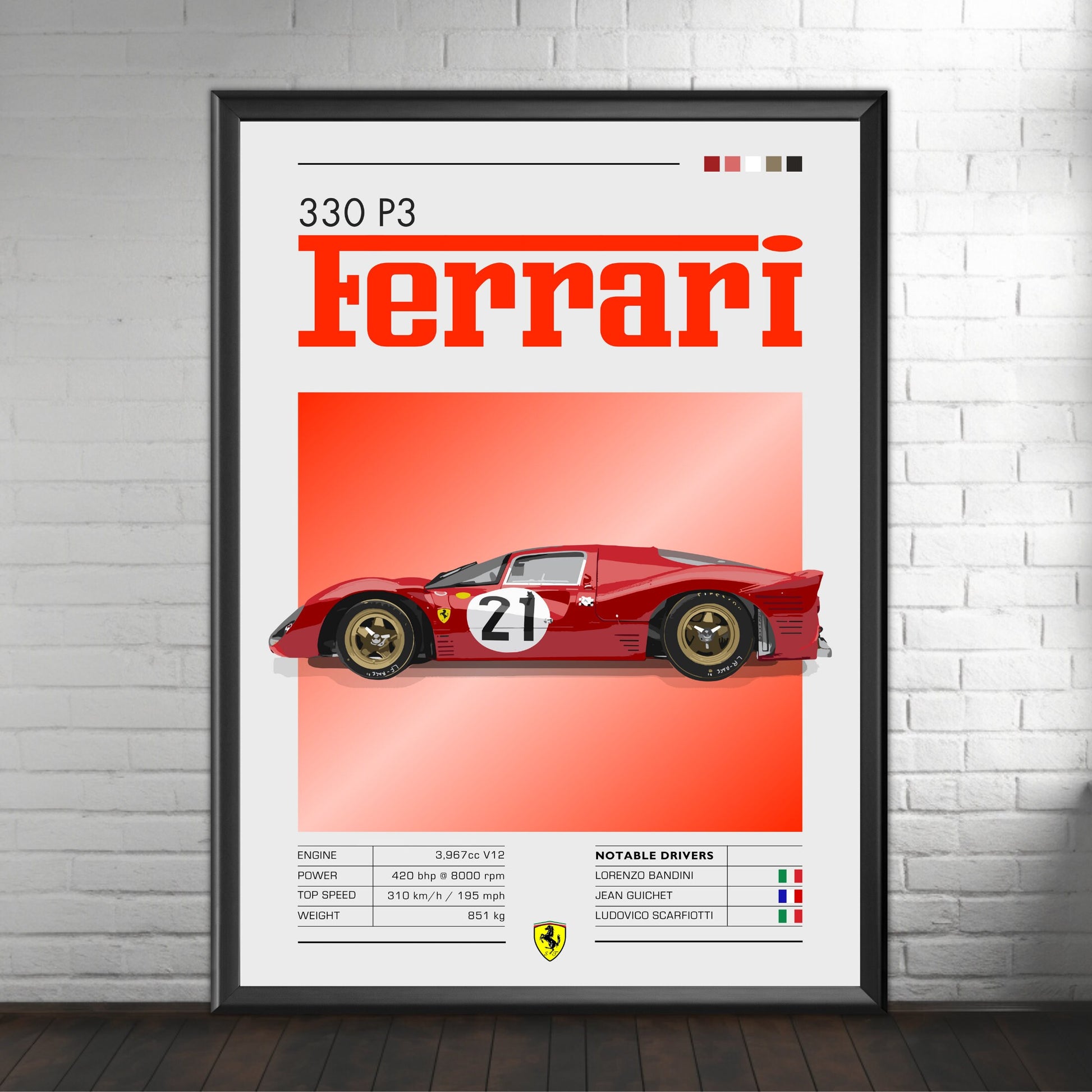 Ferrari 330 P3 Poster