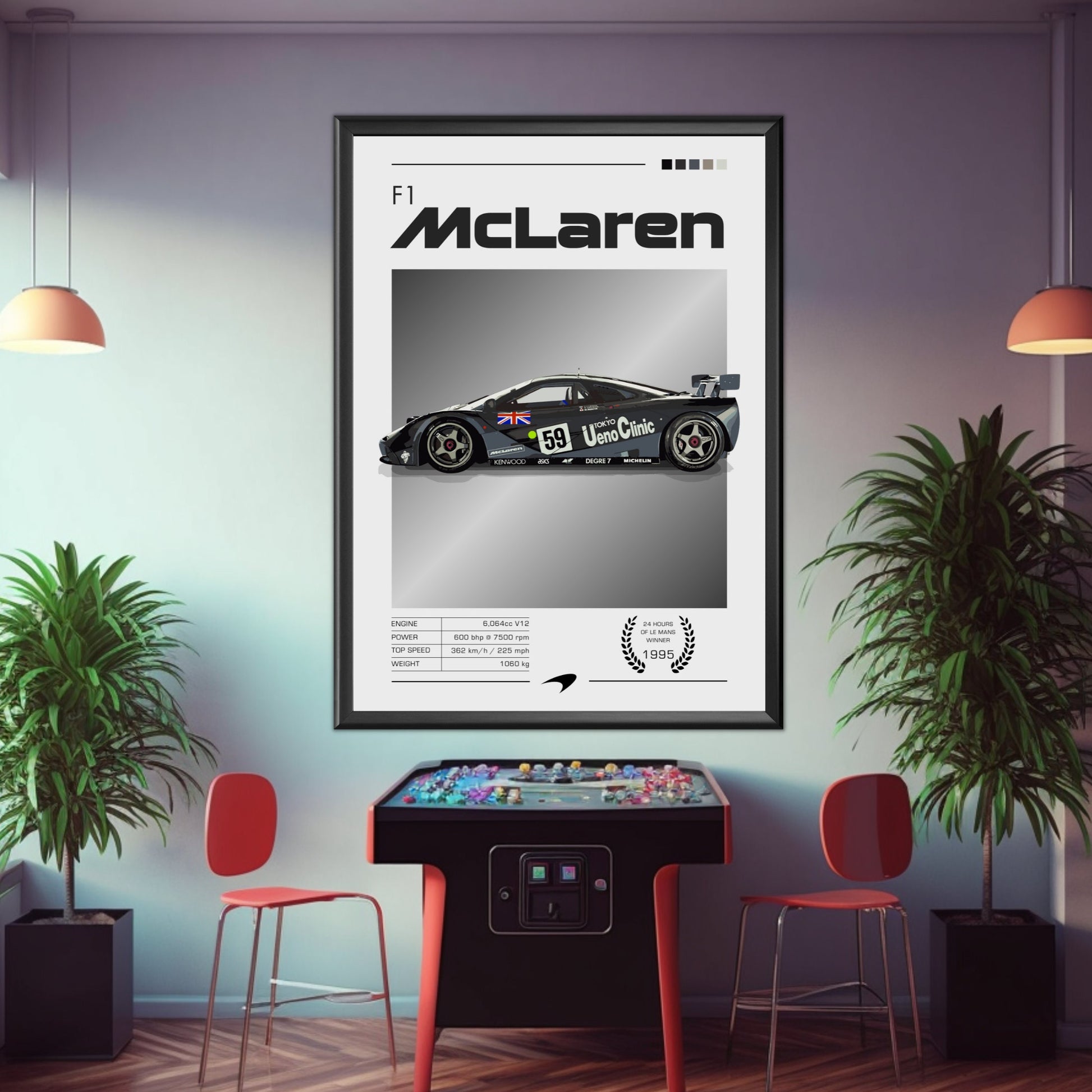 McLaren F1 Poster, Car Print