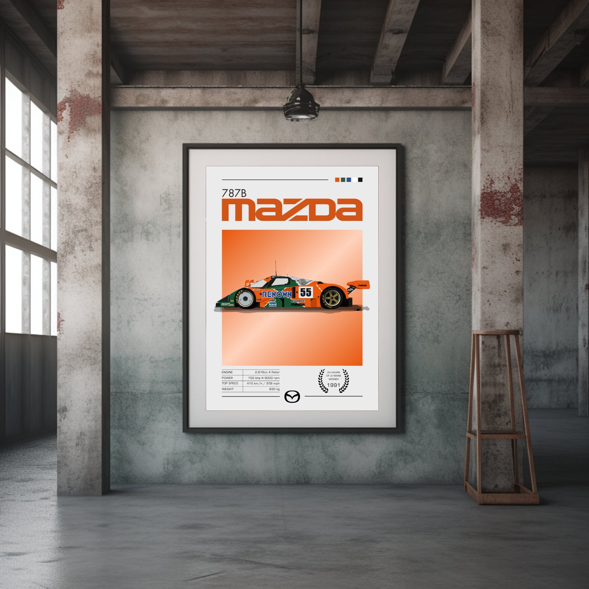 Mazda 787B Poster