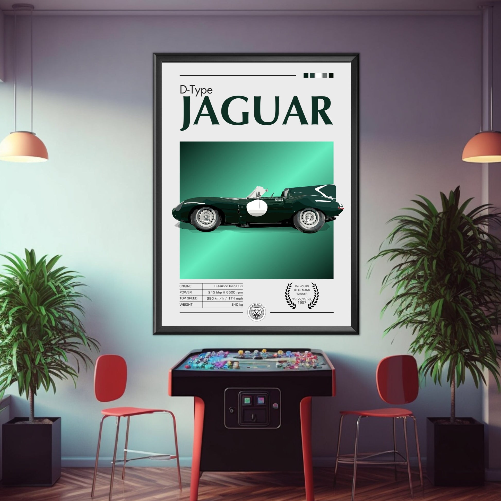 Jaguar D-Type Print