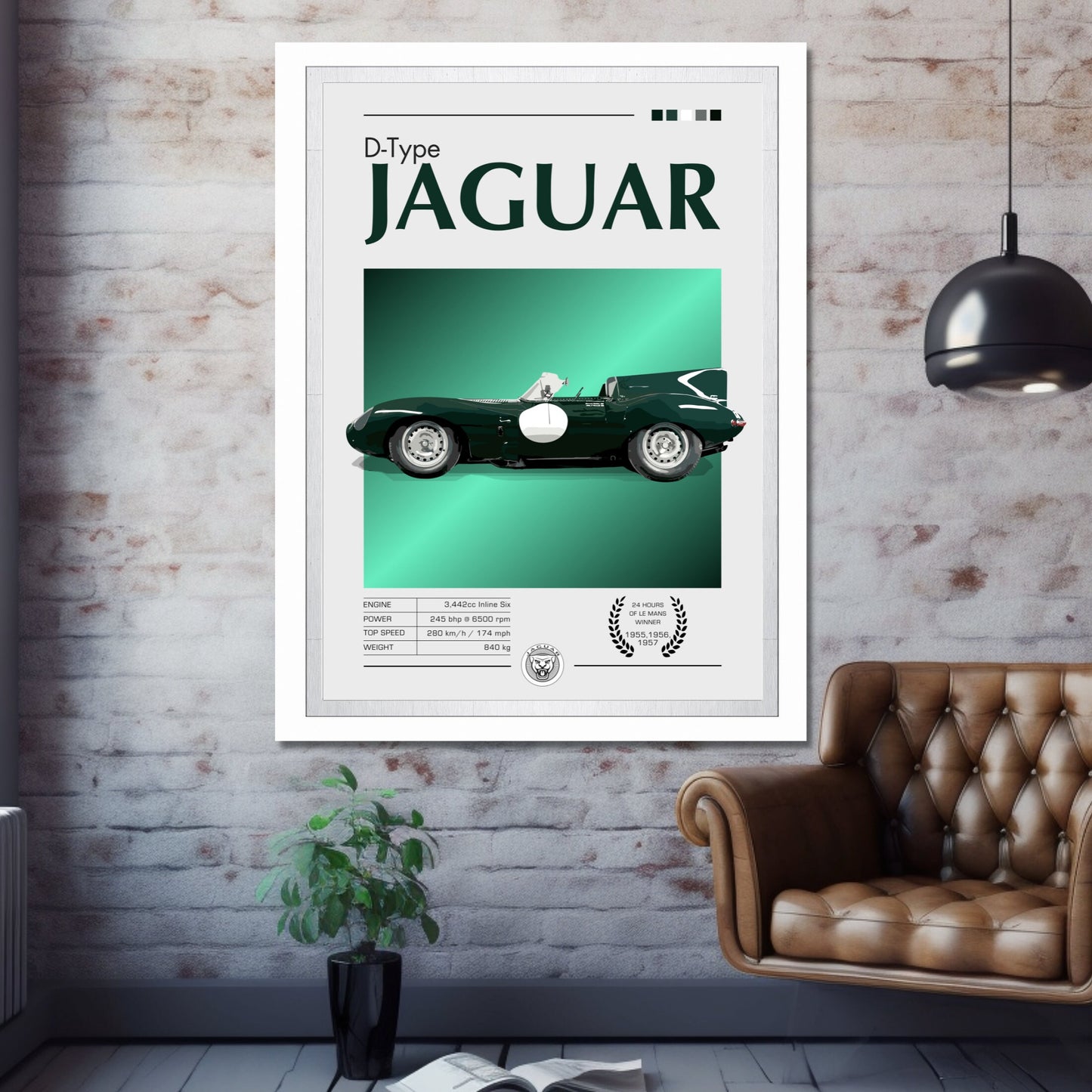 Jaguar D-Type Print