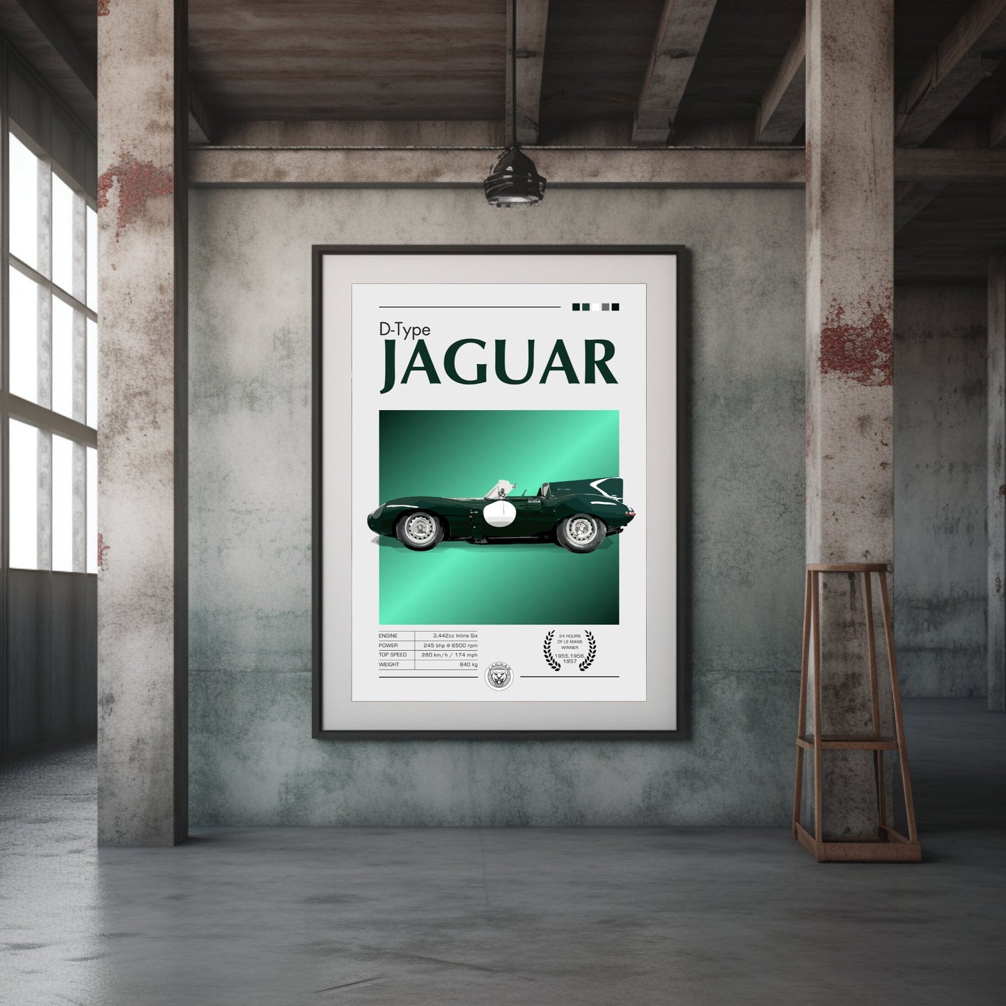 Jaguar D-Type Print