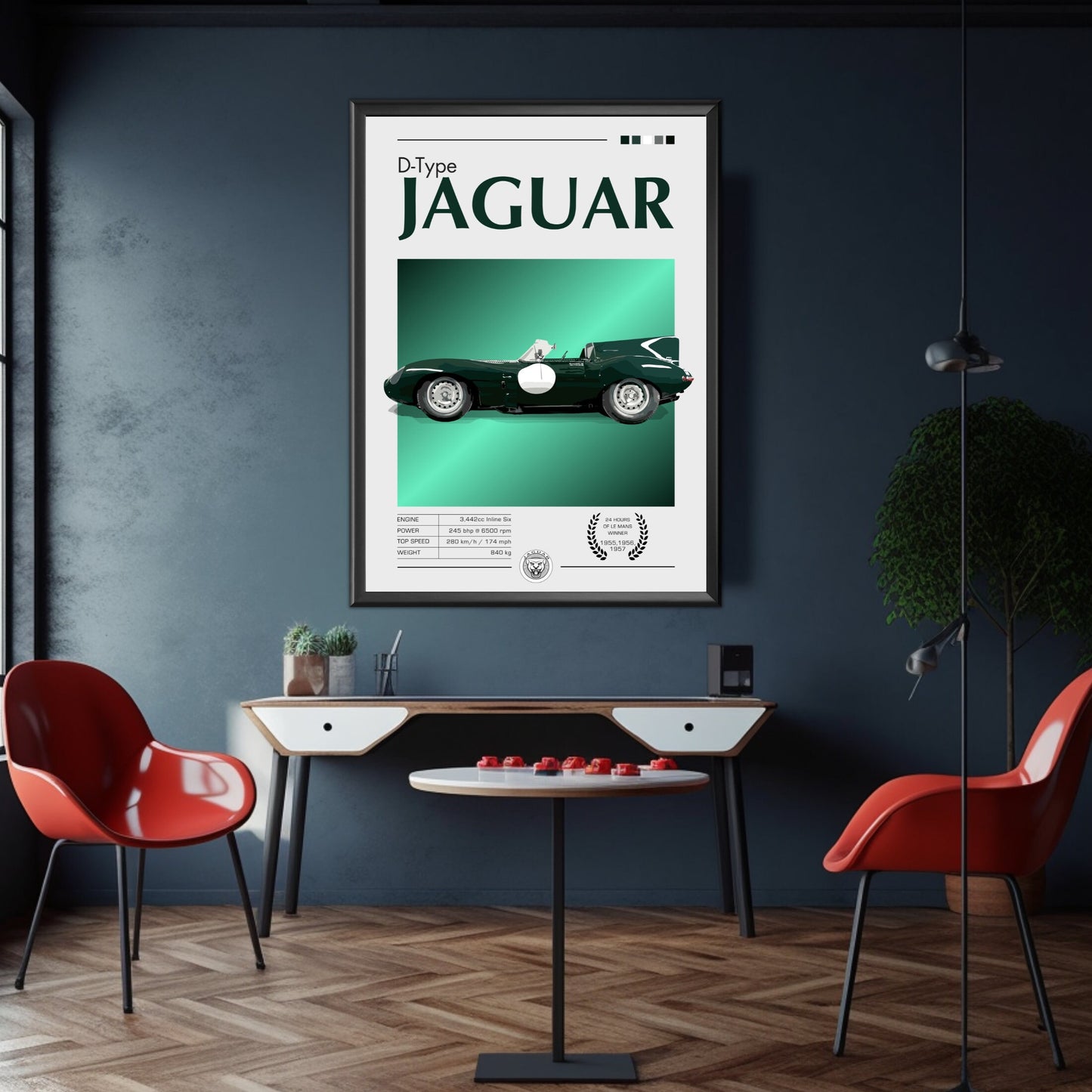 Jaguar D-Type Print