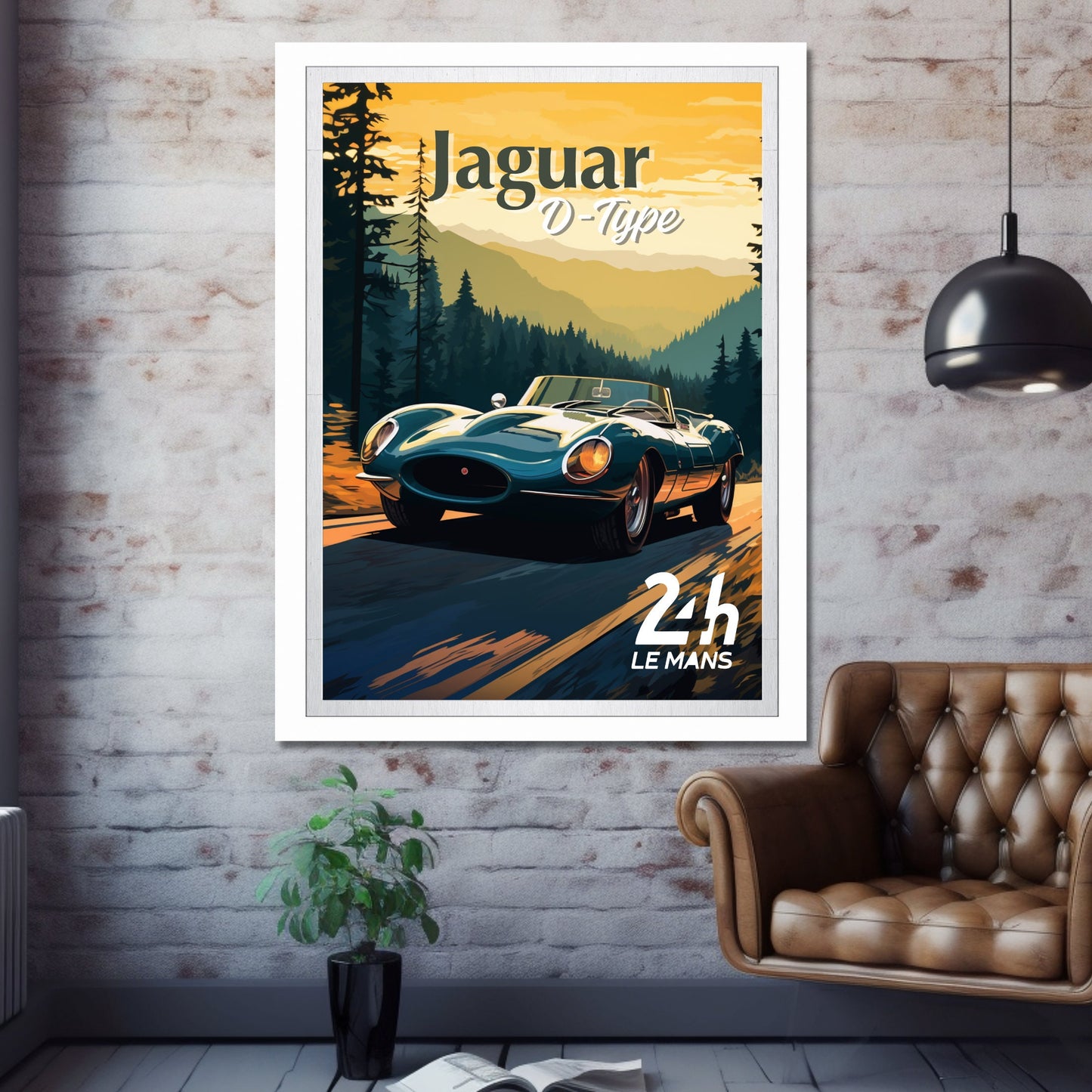 Jaguar D-Type Poster