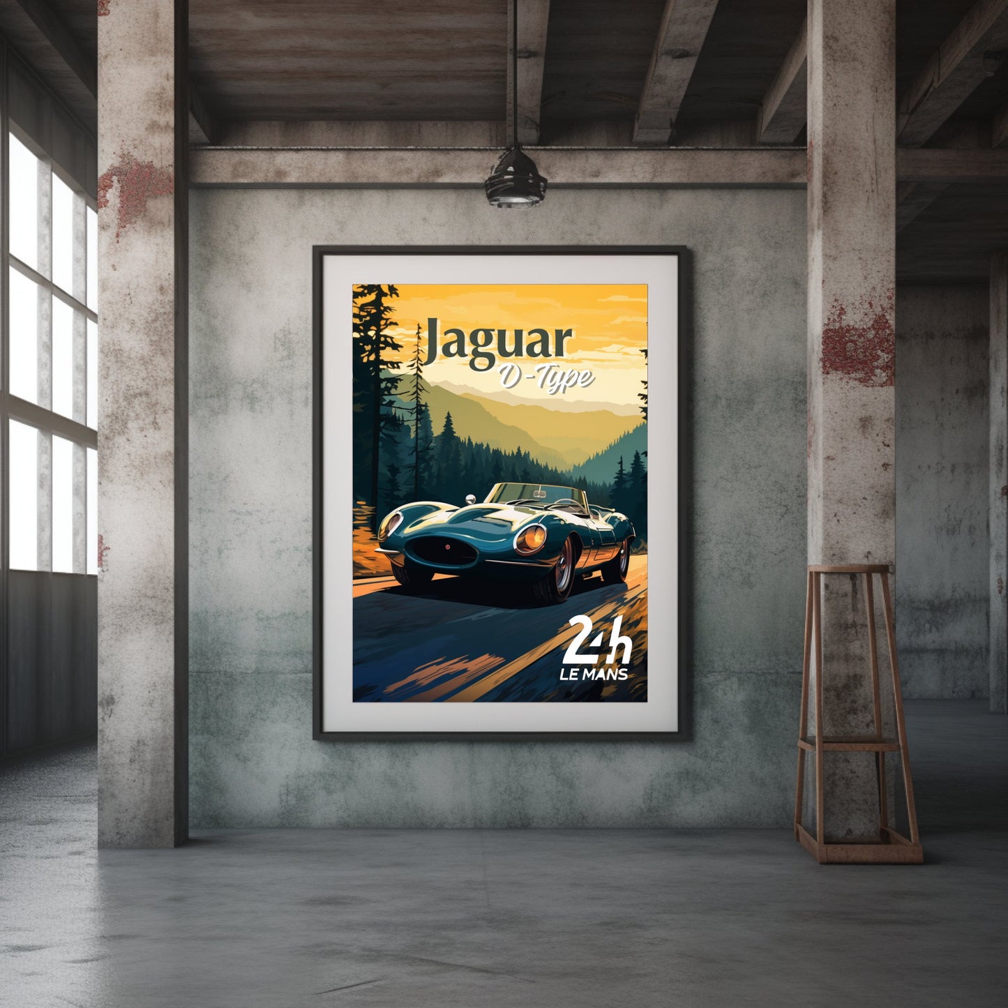 Jaguar D-Type Poster